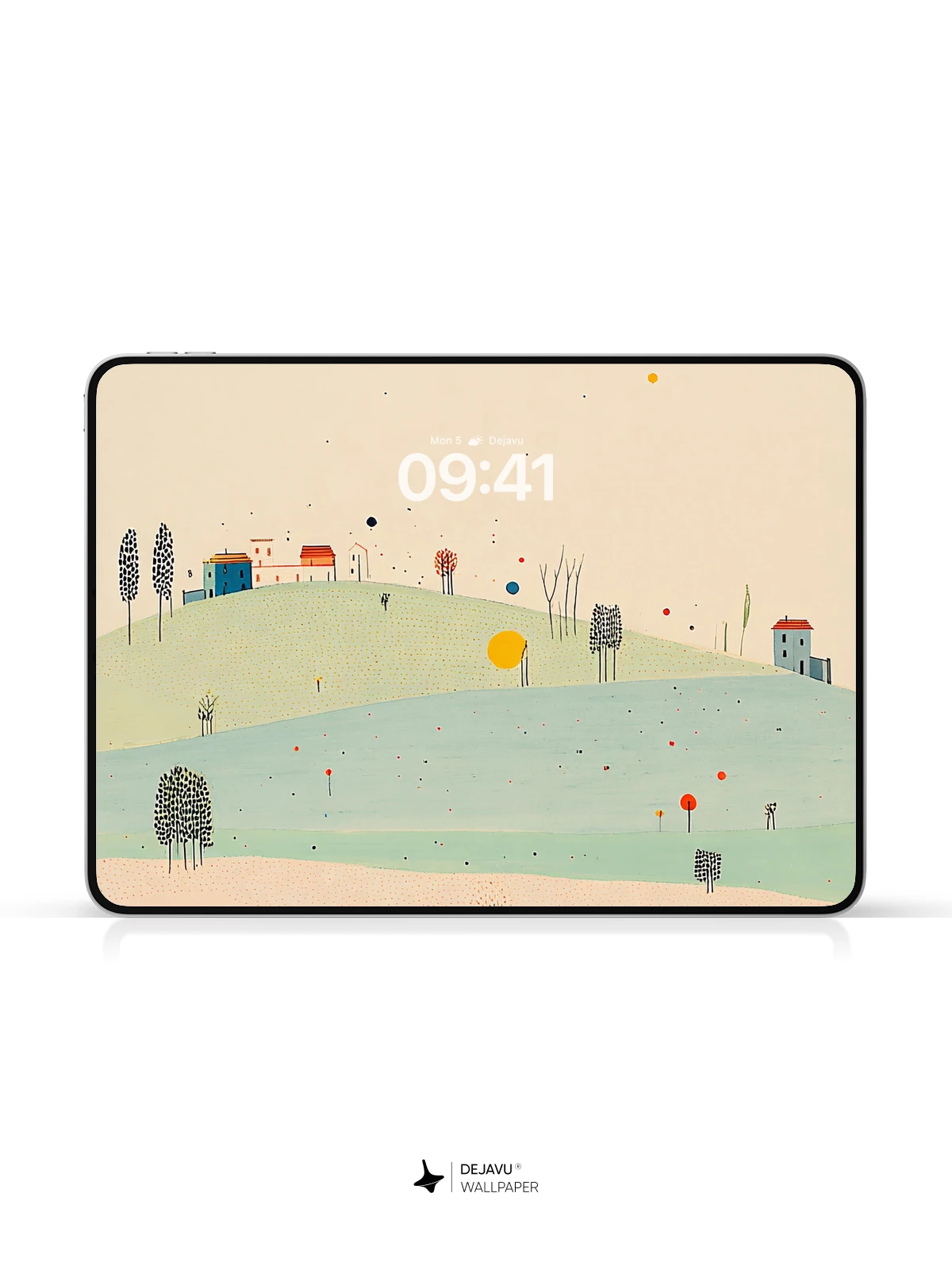 Minimalist Hillside Landscape Wallpaper 4K for iPhone Lock Screen