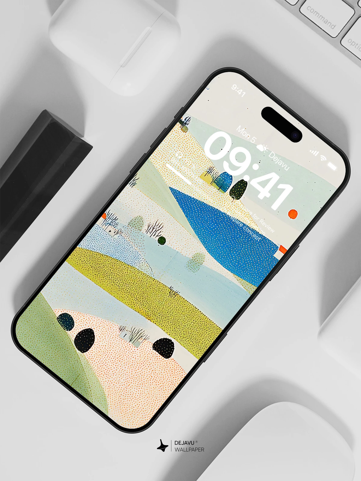 Abstract Landscape Wallpaper 4K for iPhone Lock Screen