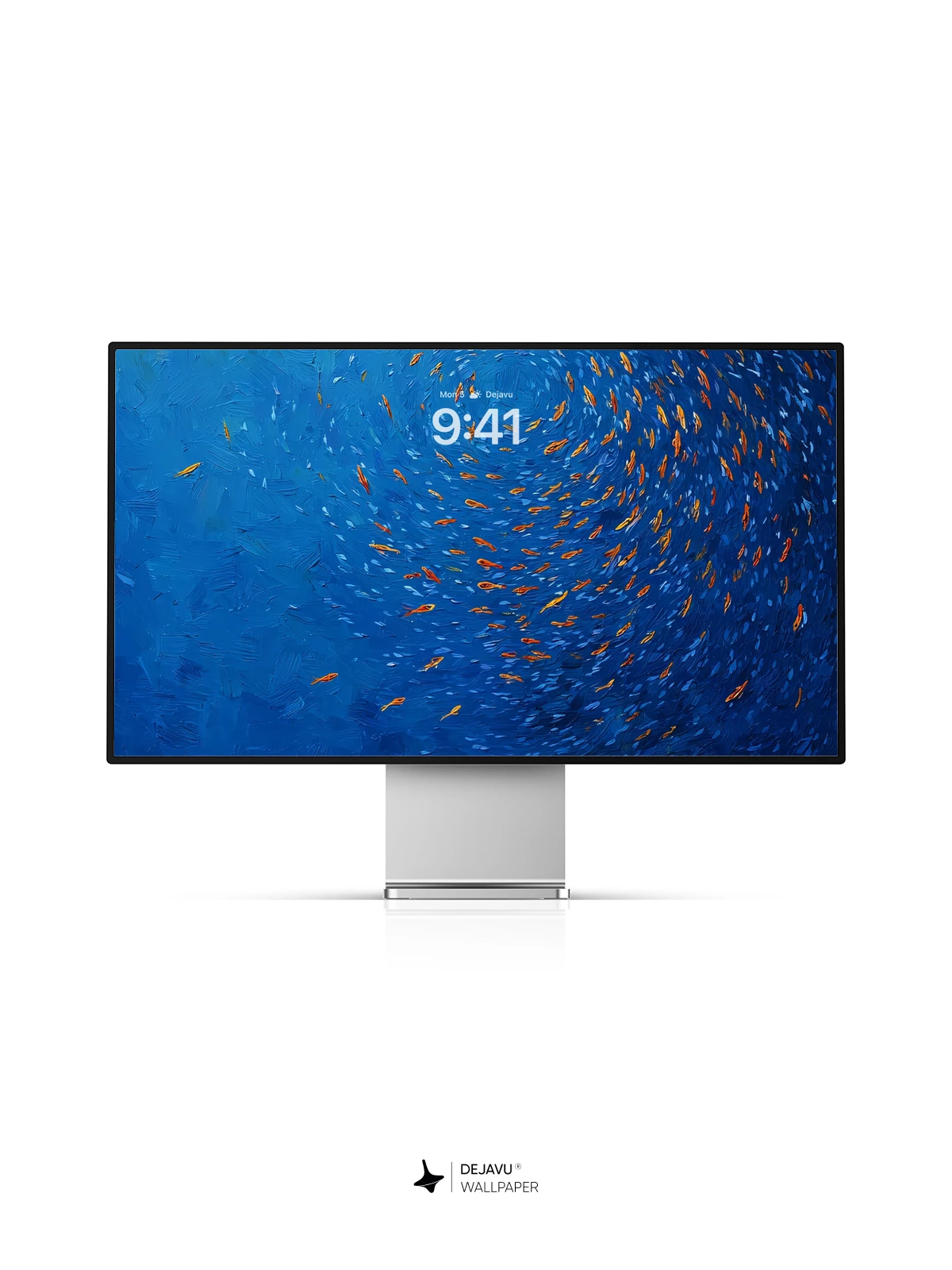 海洋鱼群漩涡壁纸 4K 适用于iPhone锁屏