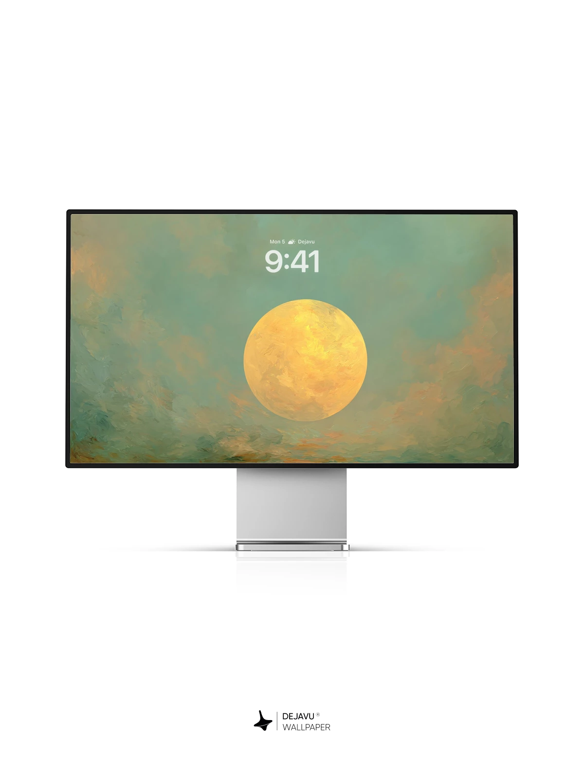 Yellow Moon Wallpaper 4K AMOLED Display Wallpaper
