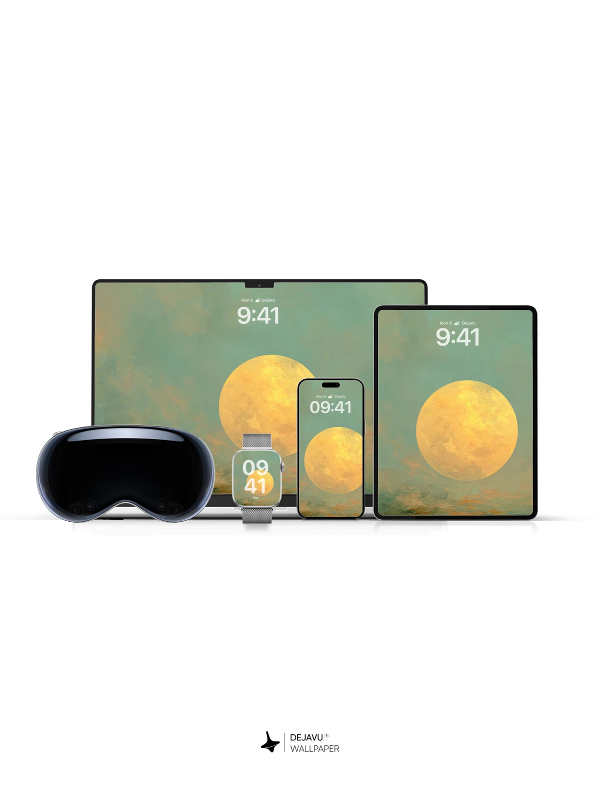 Yellow Moon Wallpaper 4K AMOLED Display Wallpaper
