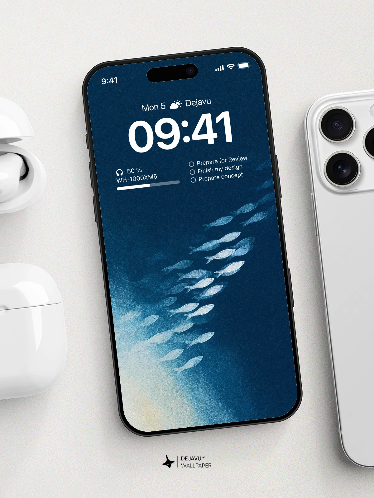 海洋鱼群壁纸4K适用于iPhone锁屏