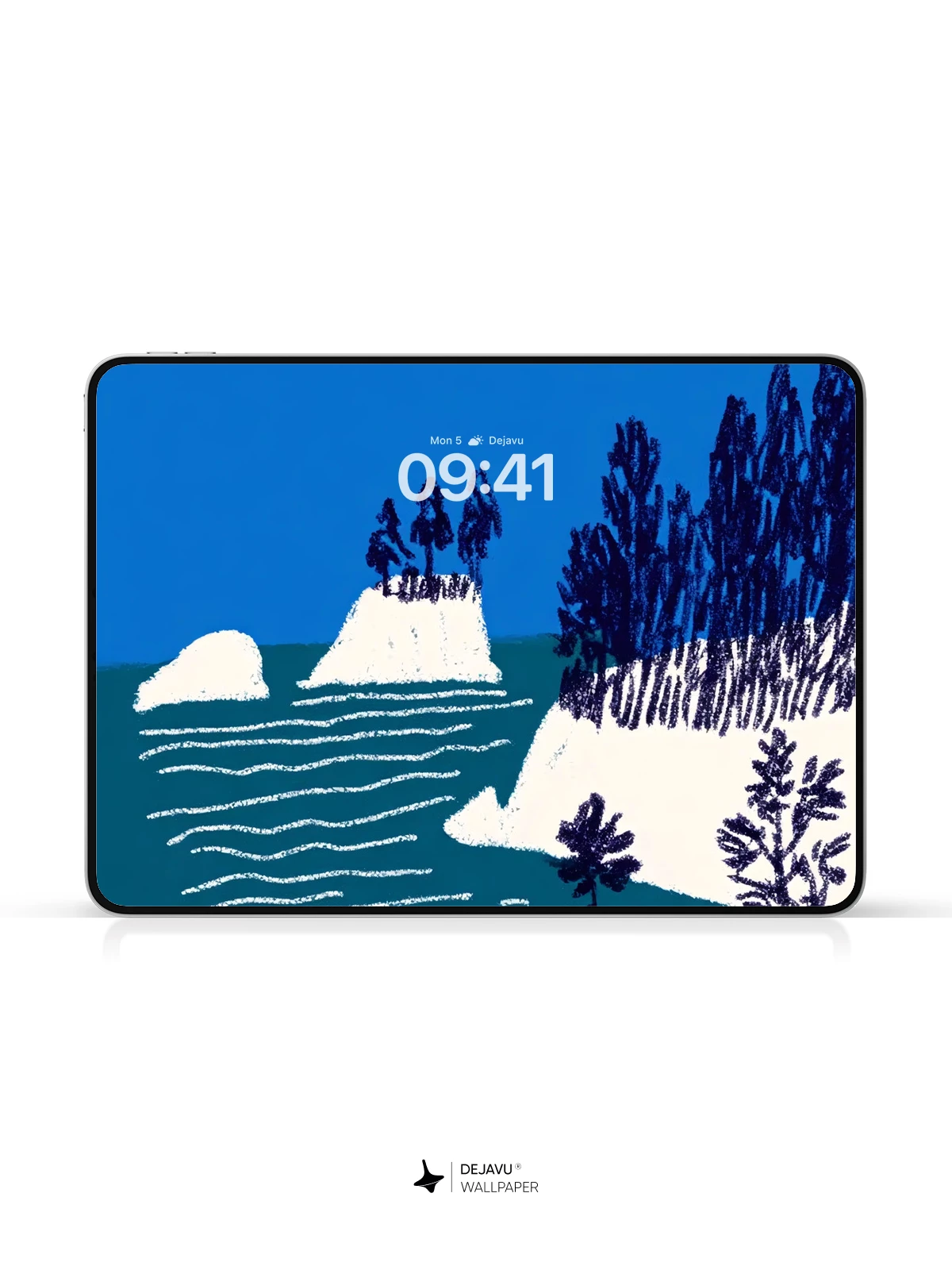 Midnight Blue Winter Wallpaper 8K