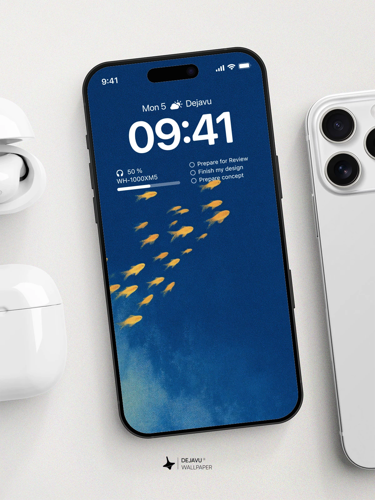 Yellow Fish Wallpaper 4K for iPhone Lock Screen