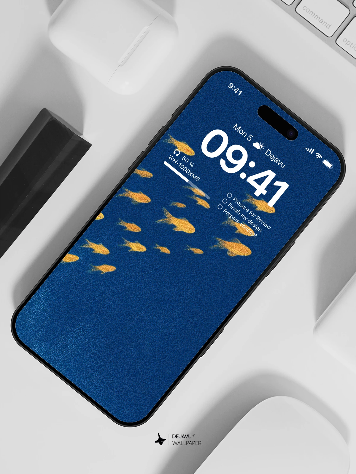 Yellow Fish Wallpaper 4K for iPhone Lock Screen
