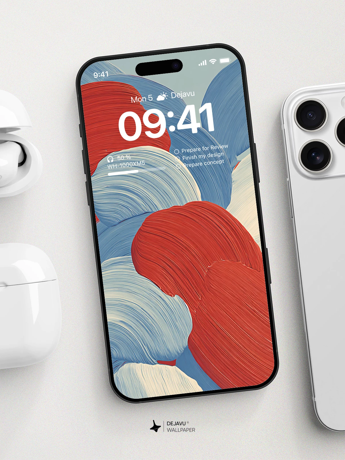 Abstract Brushstroke Wallpaper 4K for iPhone Lock Screen