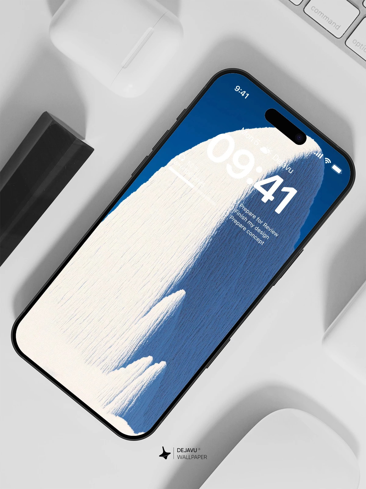 White Mountain Peak Wallpaper 4K for iPhone Lock Screen