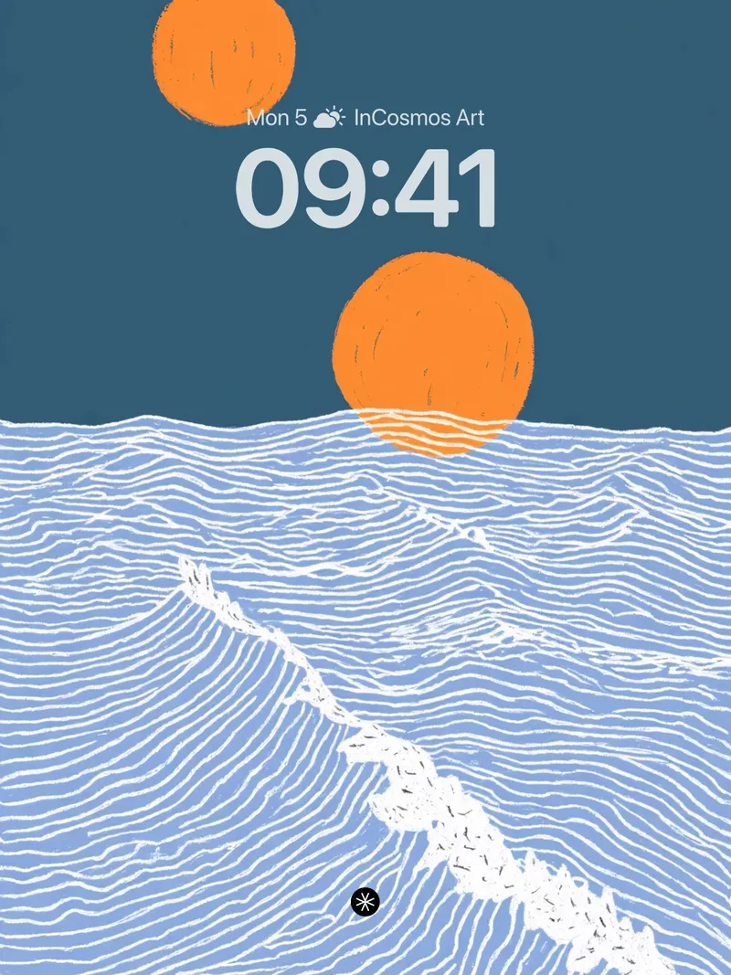 Dual Sun Oceanic Serenity Wallpaper