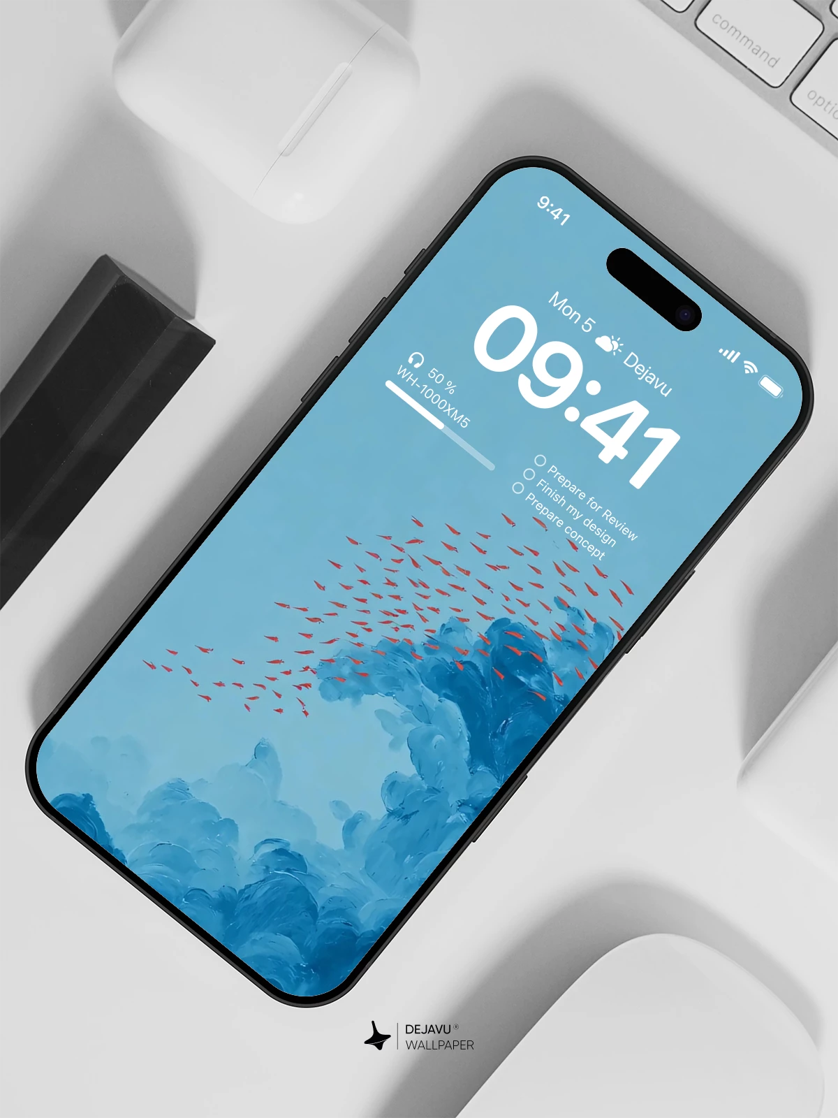 Blue Ocean Wave Wallpaper 4K for iPhone Lock Screen