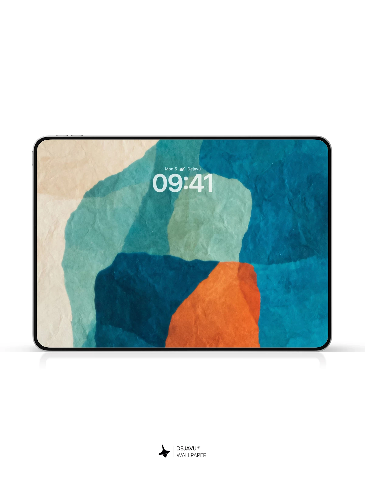 Abstract Blue and Orange Wallpaper 4K for iPhone Lock Screen