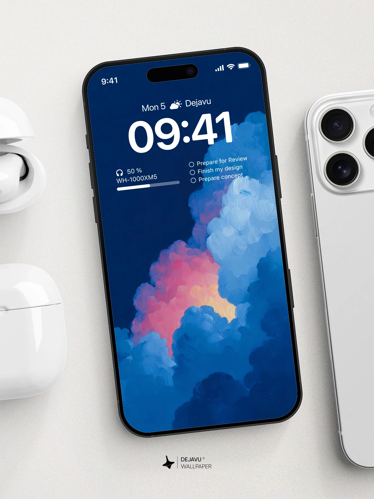 Colorful Cloud Wallpaper 4K for iPhone Lock Screen