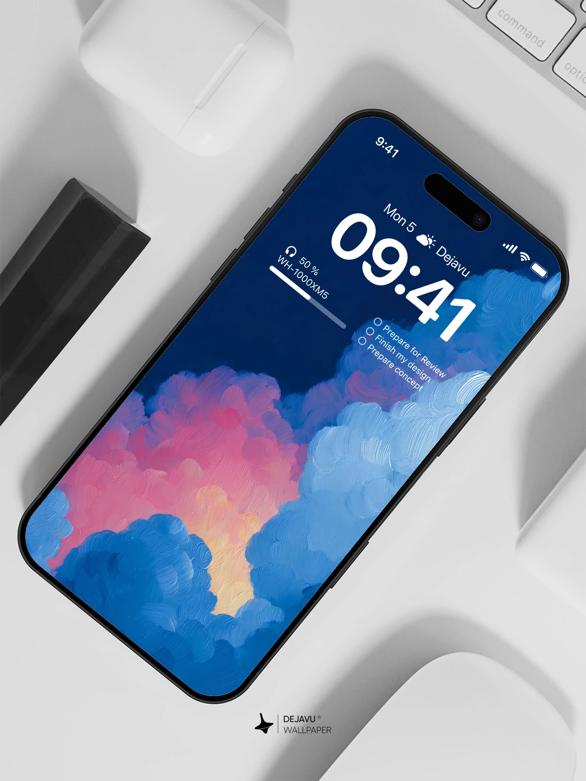 Colorful Cloud Wallpaper 4K for iPhone Lock Screen