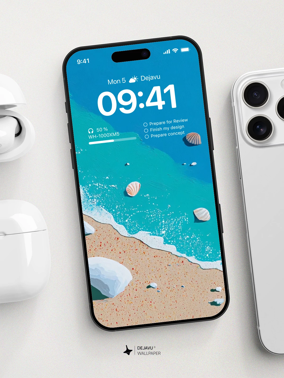 Tropical Beach Wallpaper 4K for iPhone Lock Screen