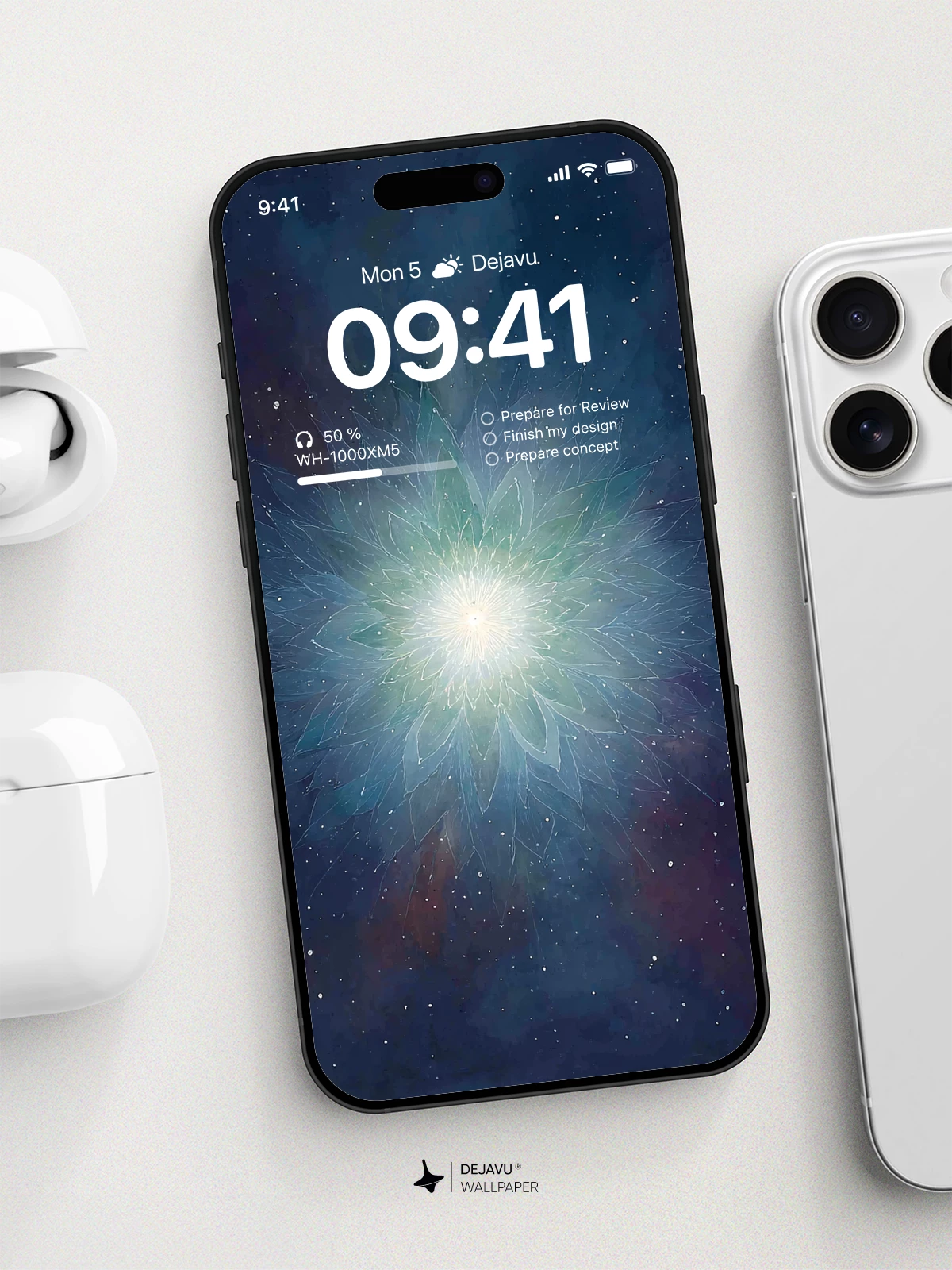Galaxy Flower Wallpaper 4K for iPhone Lock Screen