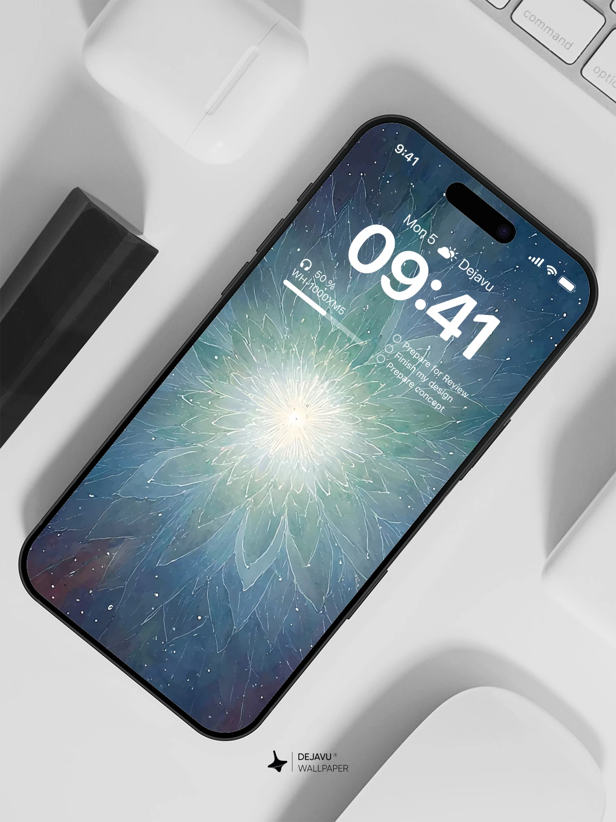 Galaxy Flower Wallpaper 4K for iPhone Lock Screen
