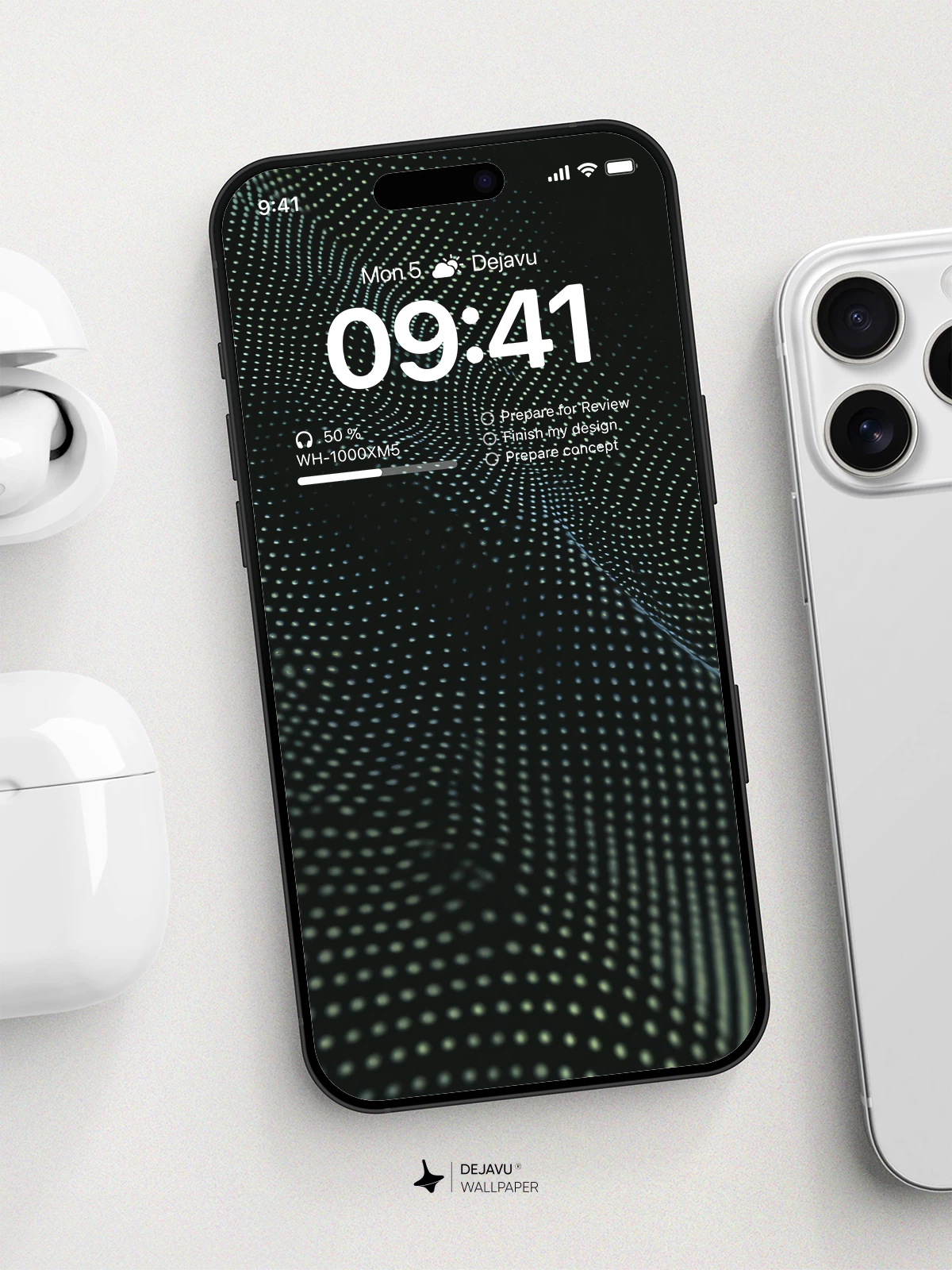 Abstract Dot Pattern Wallpaper 4K for iPhone Lock Screen