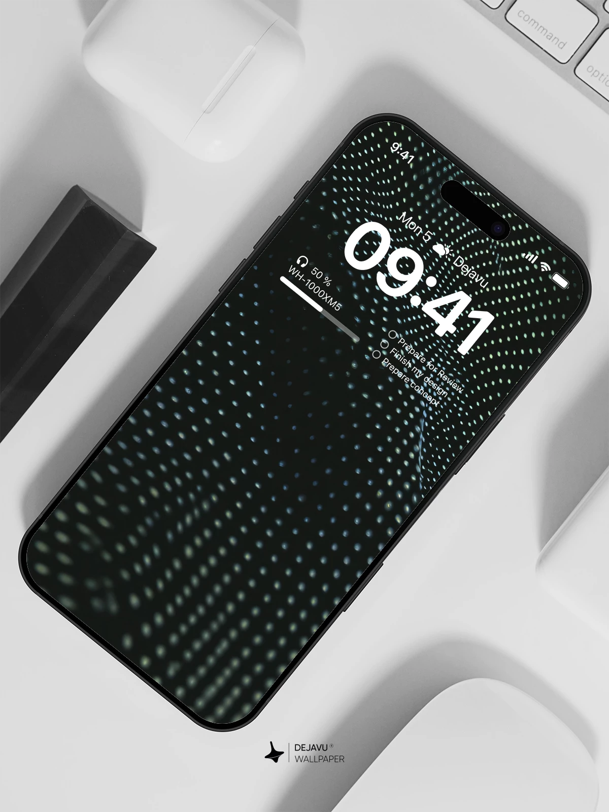 Abstract Dot Pattern Wallpaper 4K for iPhone Lock Screen