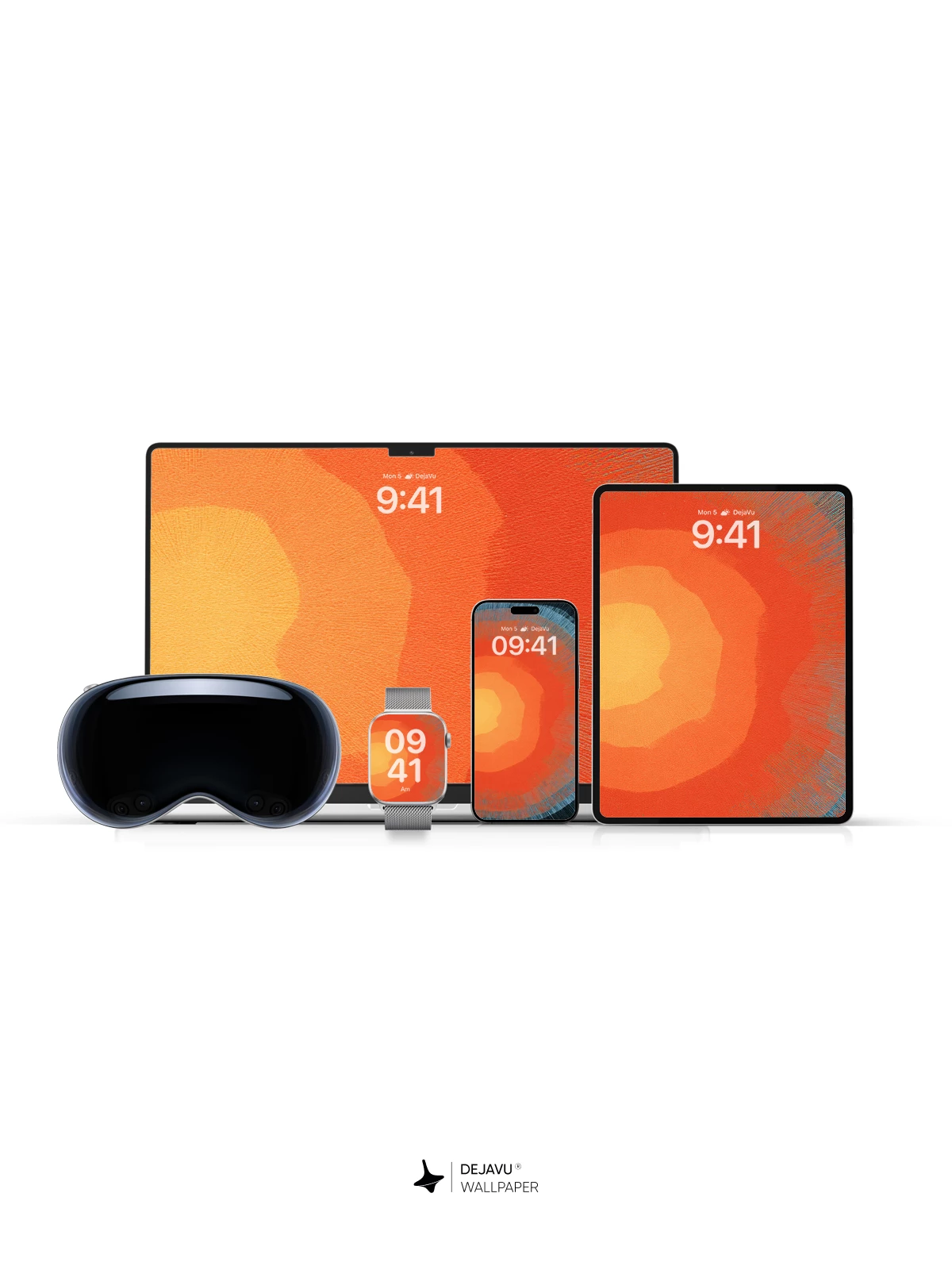 Orange Gradient Wallpaper 4K for iPhone Lock Screen