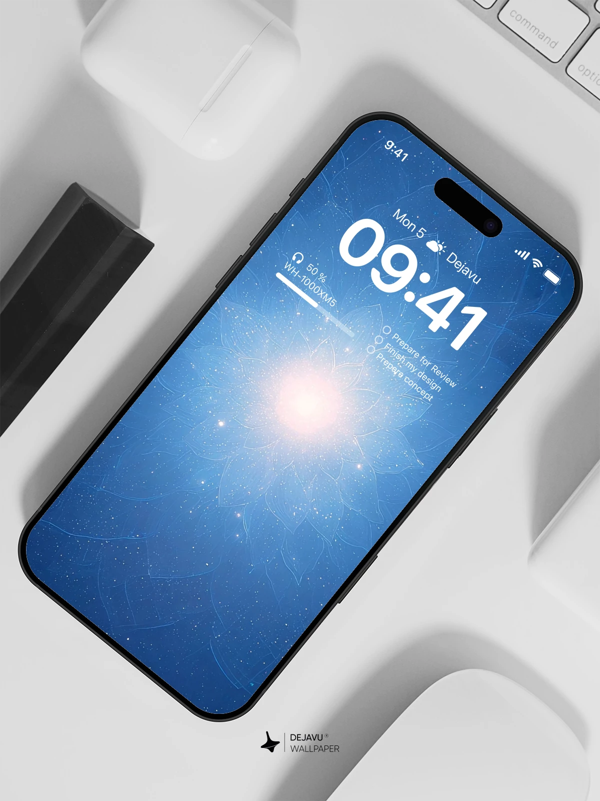 Galaxy Flower Wallpaper 4K for iPhone Lock Screen