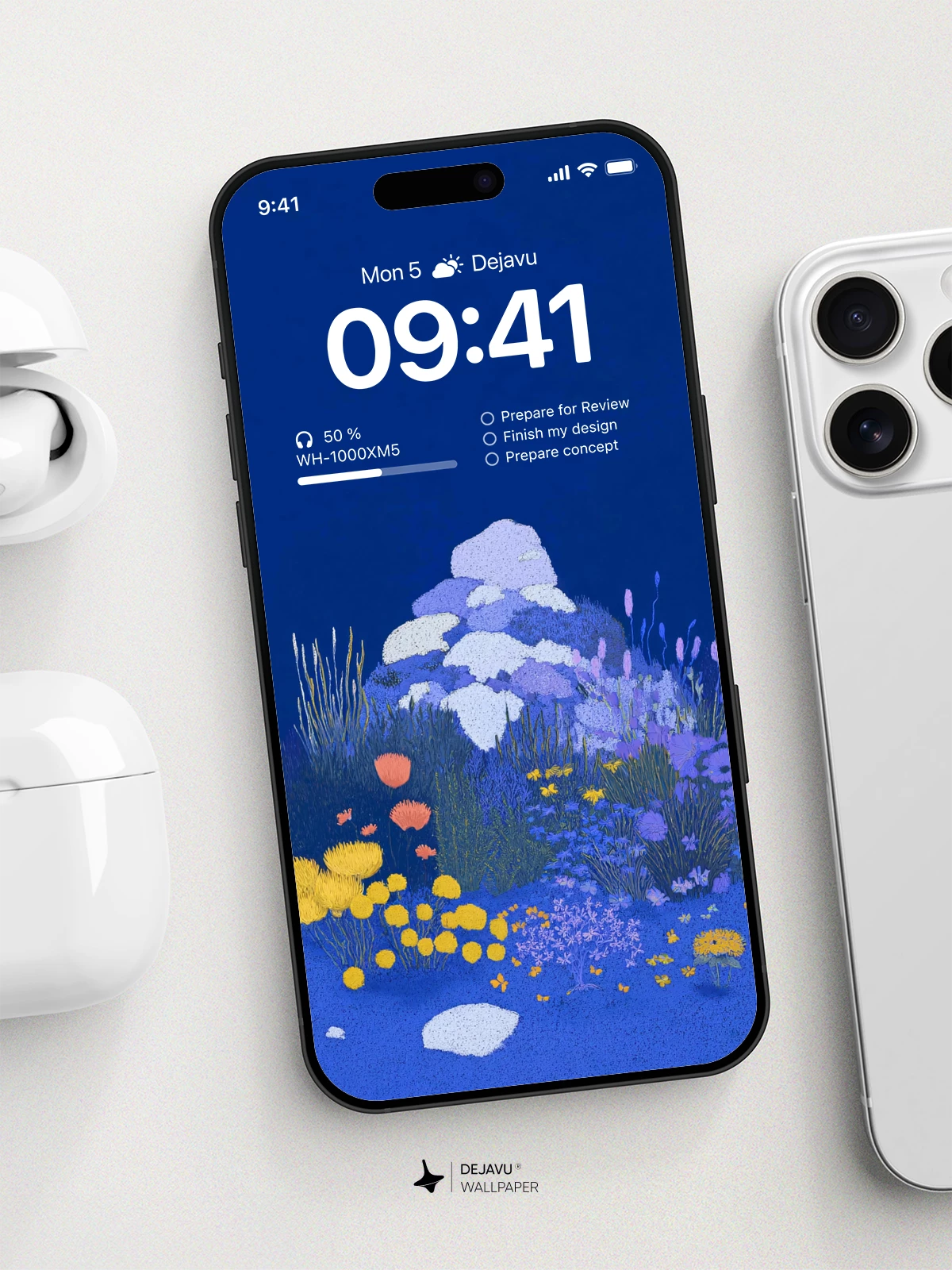 Floral Abstract Wallpaper 4K for iPhone Lock Screen