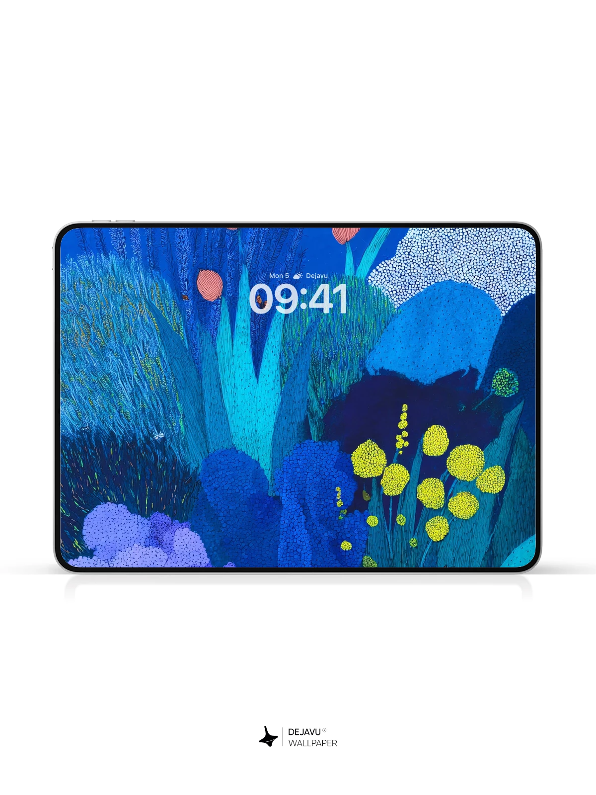 Blue Abstract Art Wallpaper 4K for iPhone Lock Screen