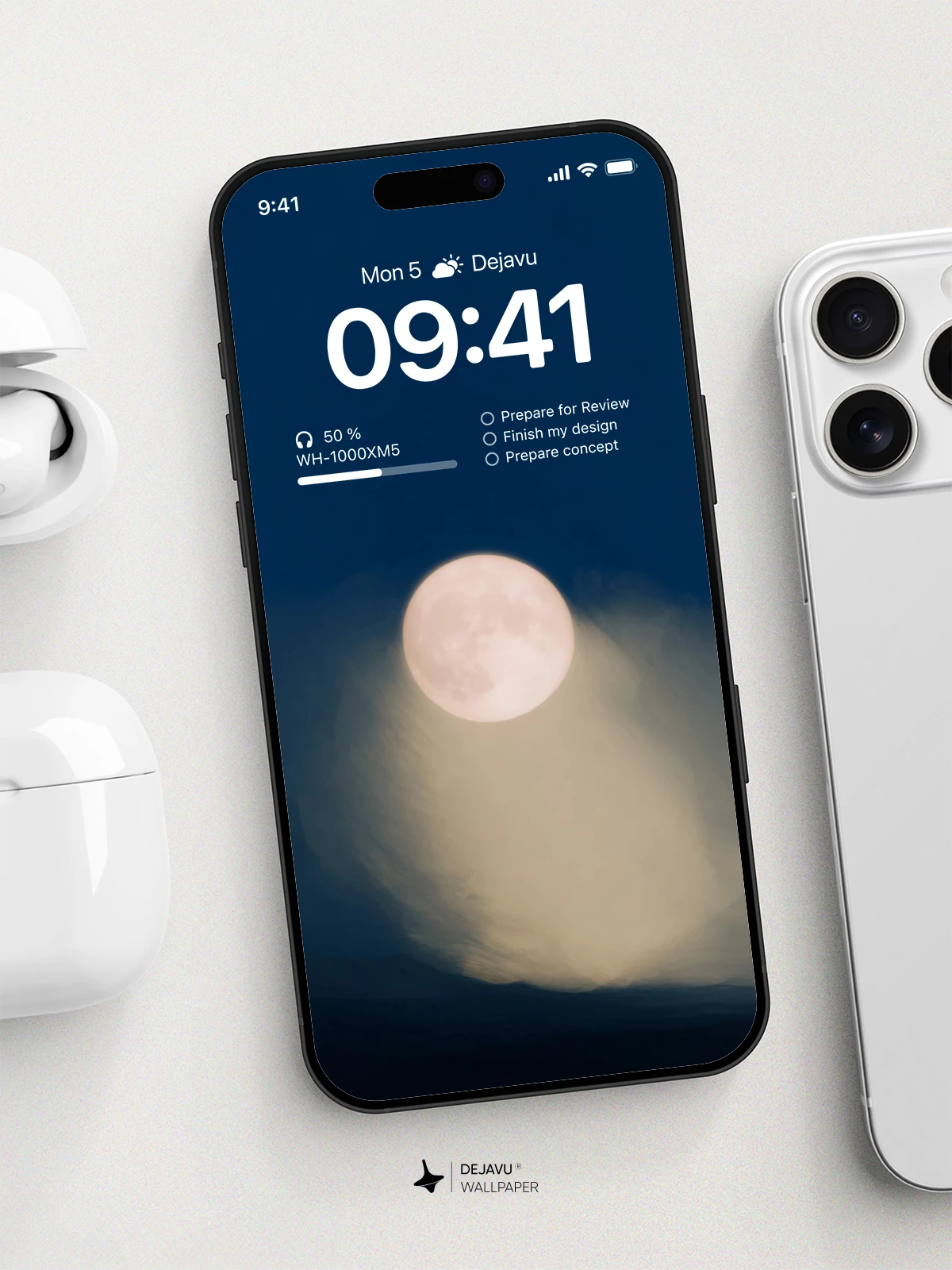 Full Moon Wallpaper 4K for iPhone Lock Screen