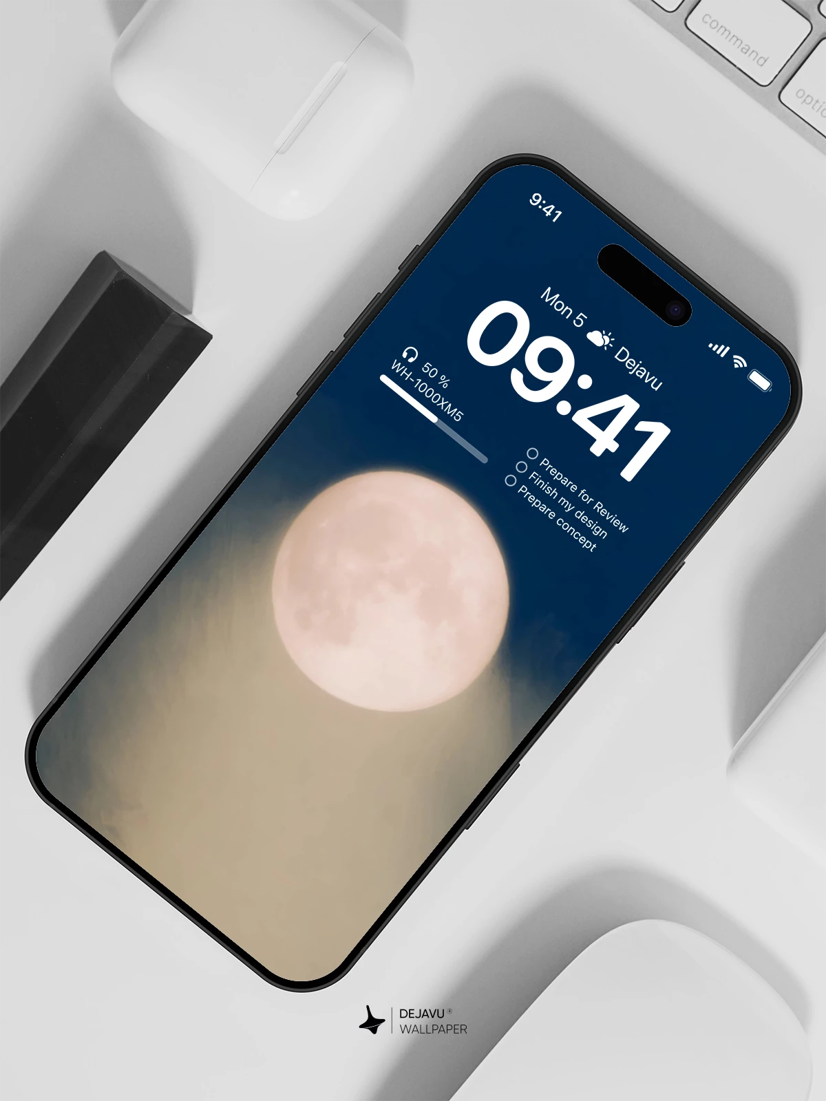 Full Moon Wallpaper 4K for iPhone Lock Screen