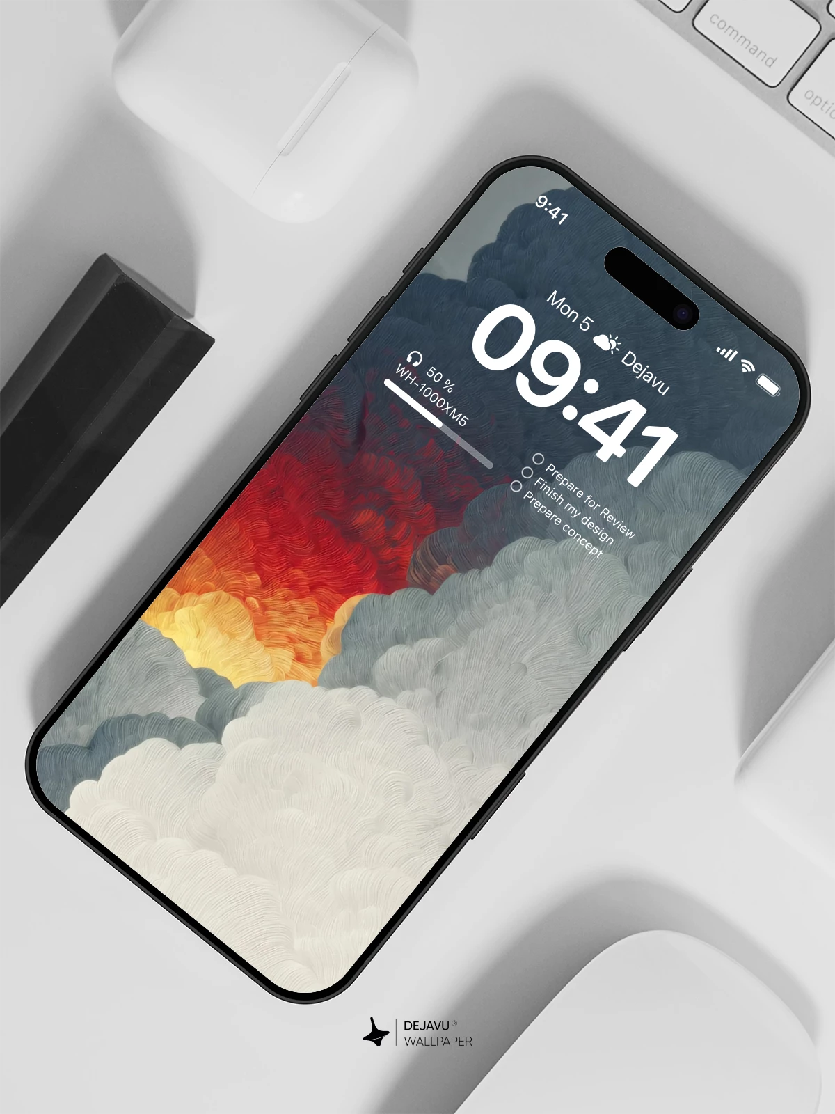 Abstract Smoke and Fire Wallpaper 4K for iPhone Lock Screen