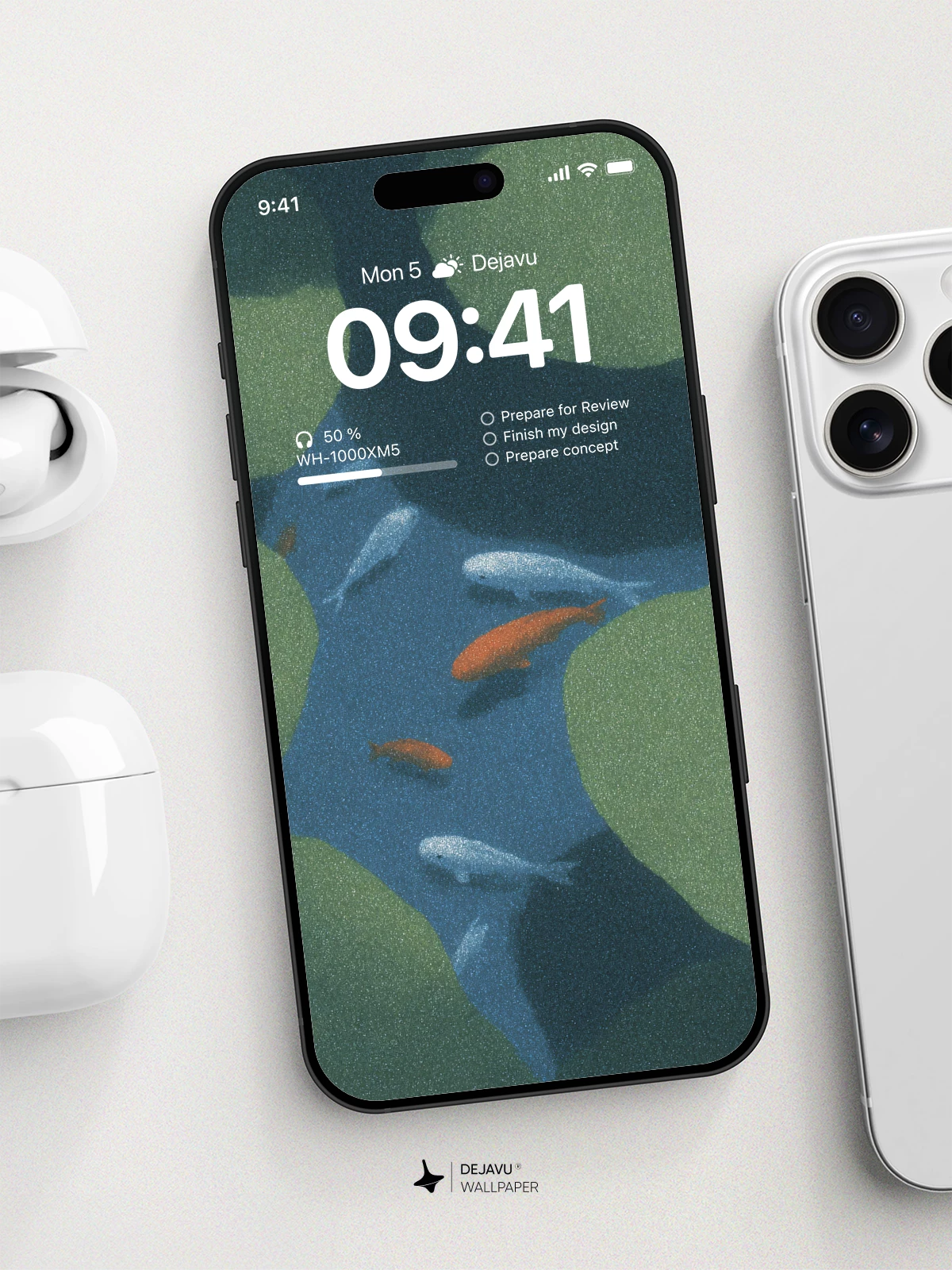 Koi Fish Wallpaper 4K for iPhone Lock Screen