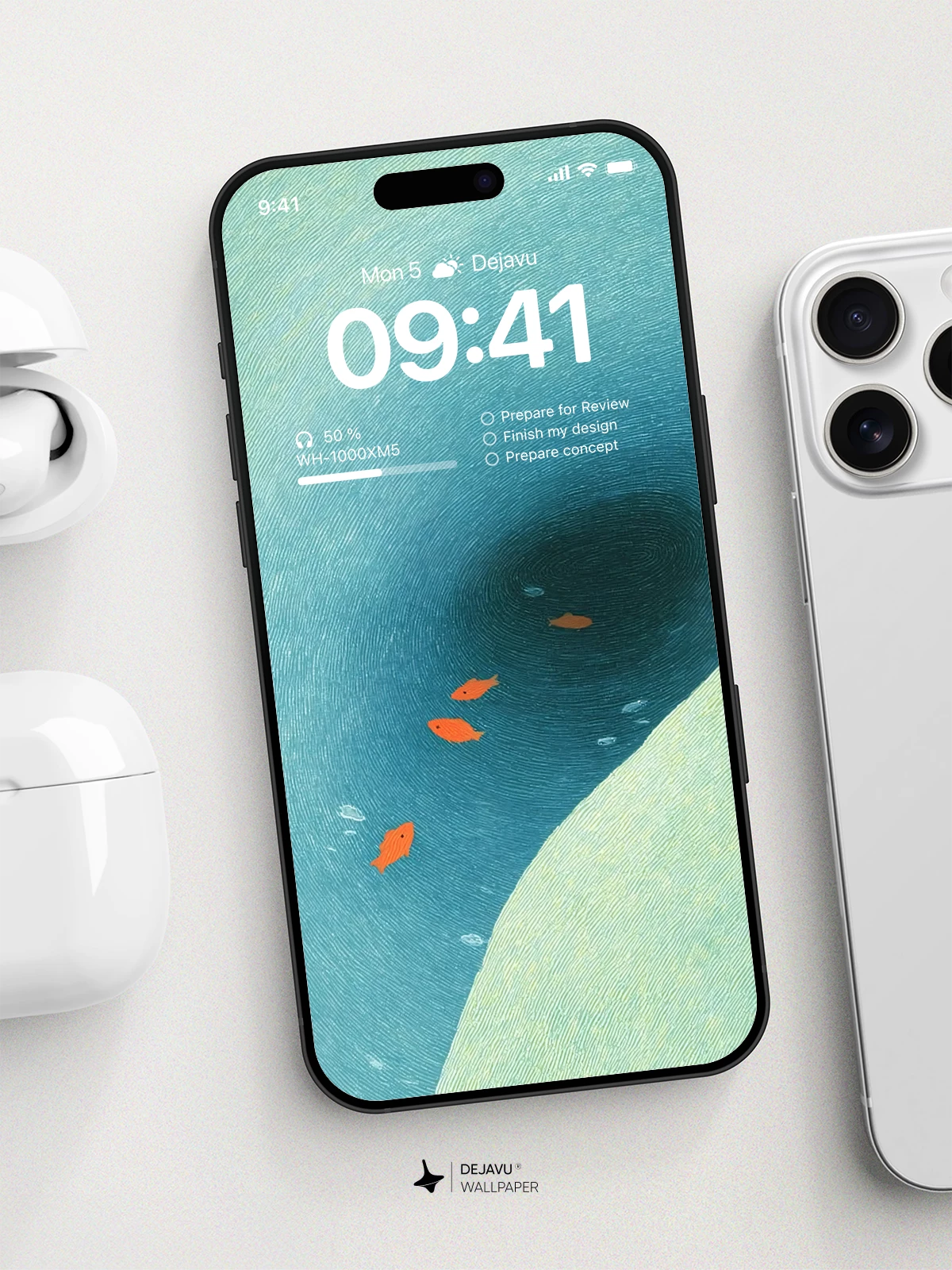 Orange Fish 4K Wallpaper for Mobile Background
