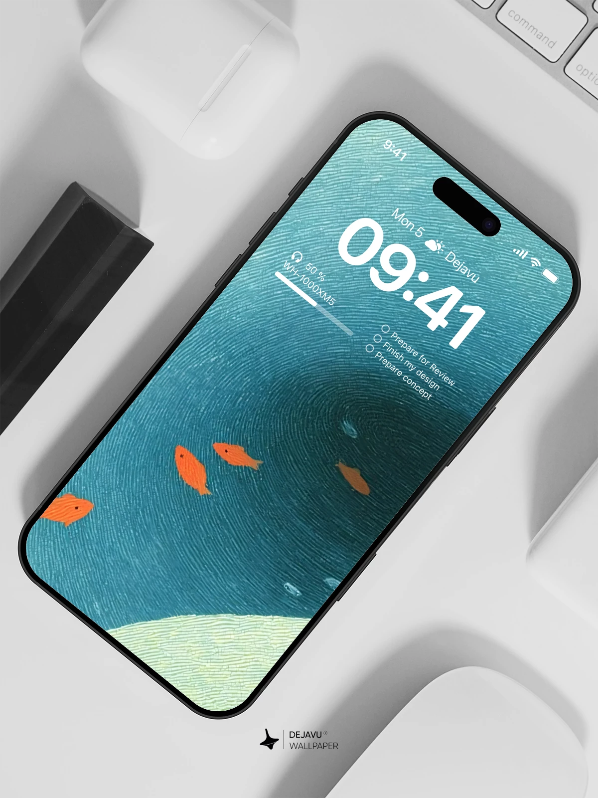 Orange Fish 4K Wallpaper for Mobile Background