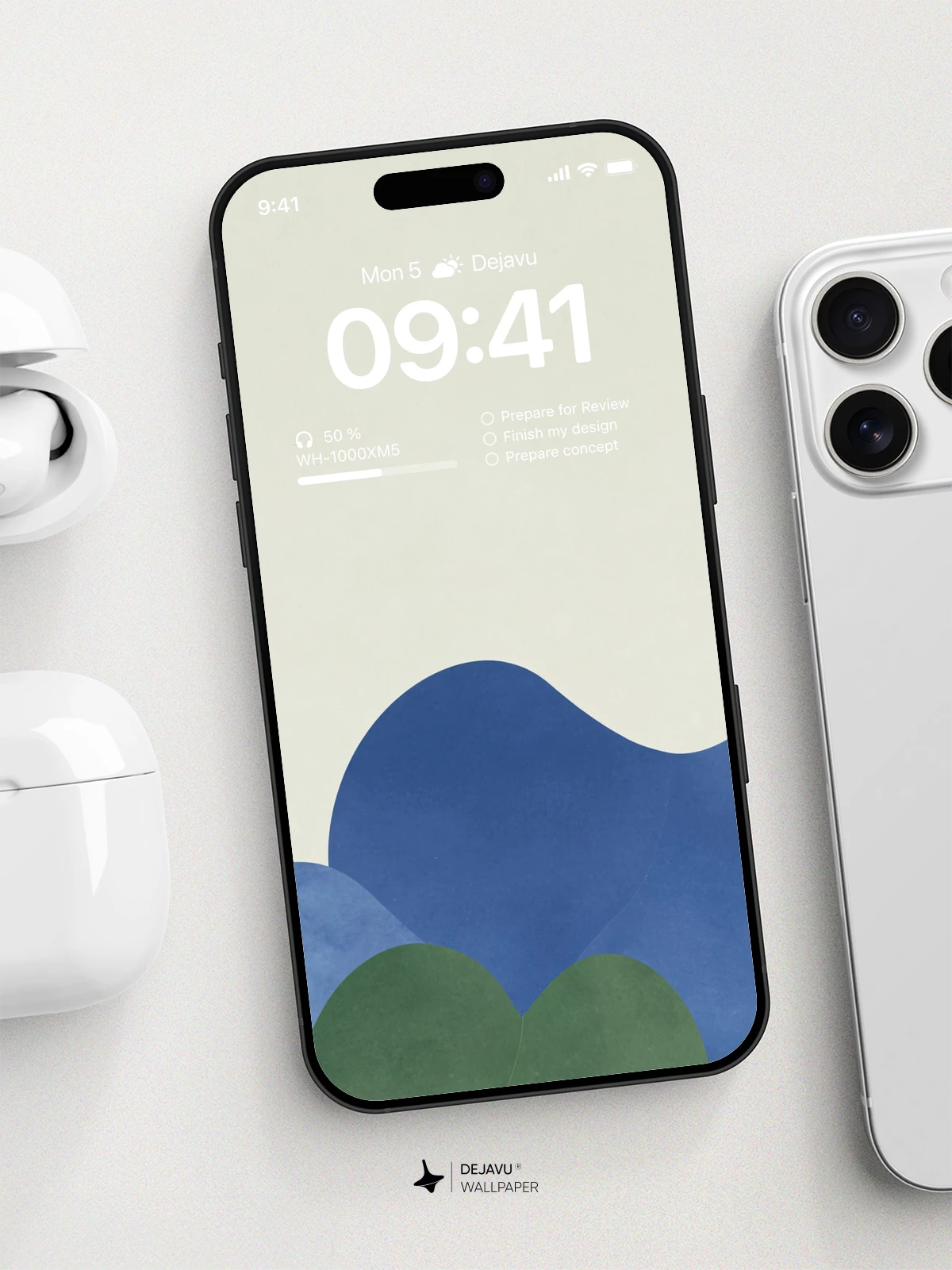 Abstract Blue Green Wallpaper 4K for iPhone Lock Screen