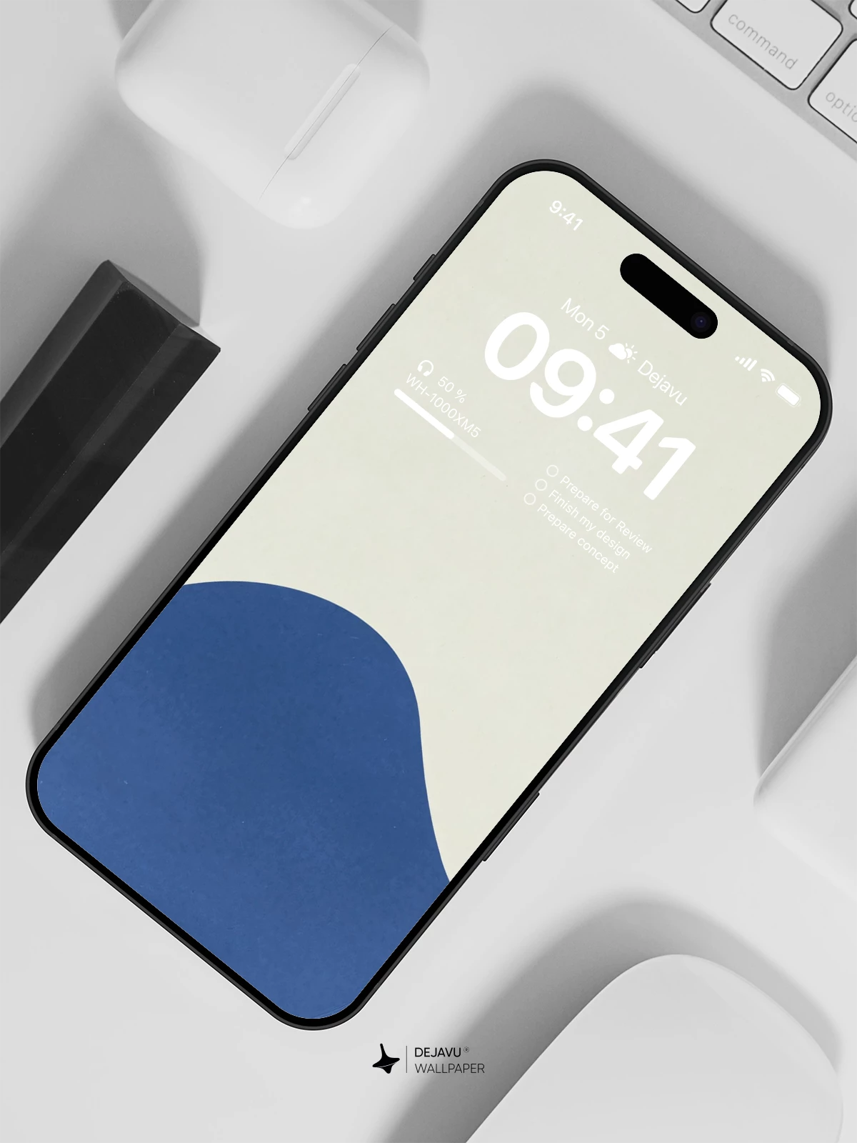 Abstract Blue Green Wallpaper 4K for iPhone Lock Screen