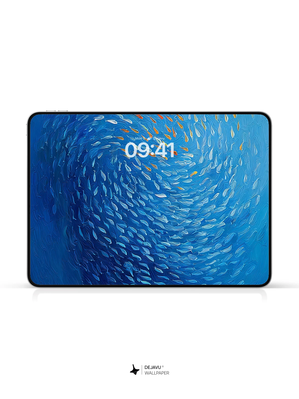 Blue Ocean Fish School Wallpaper 4K for iPhone Lock Screen