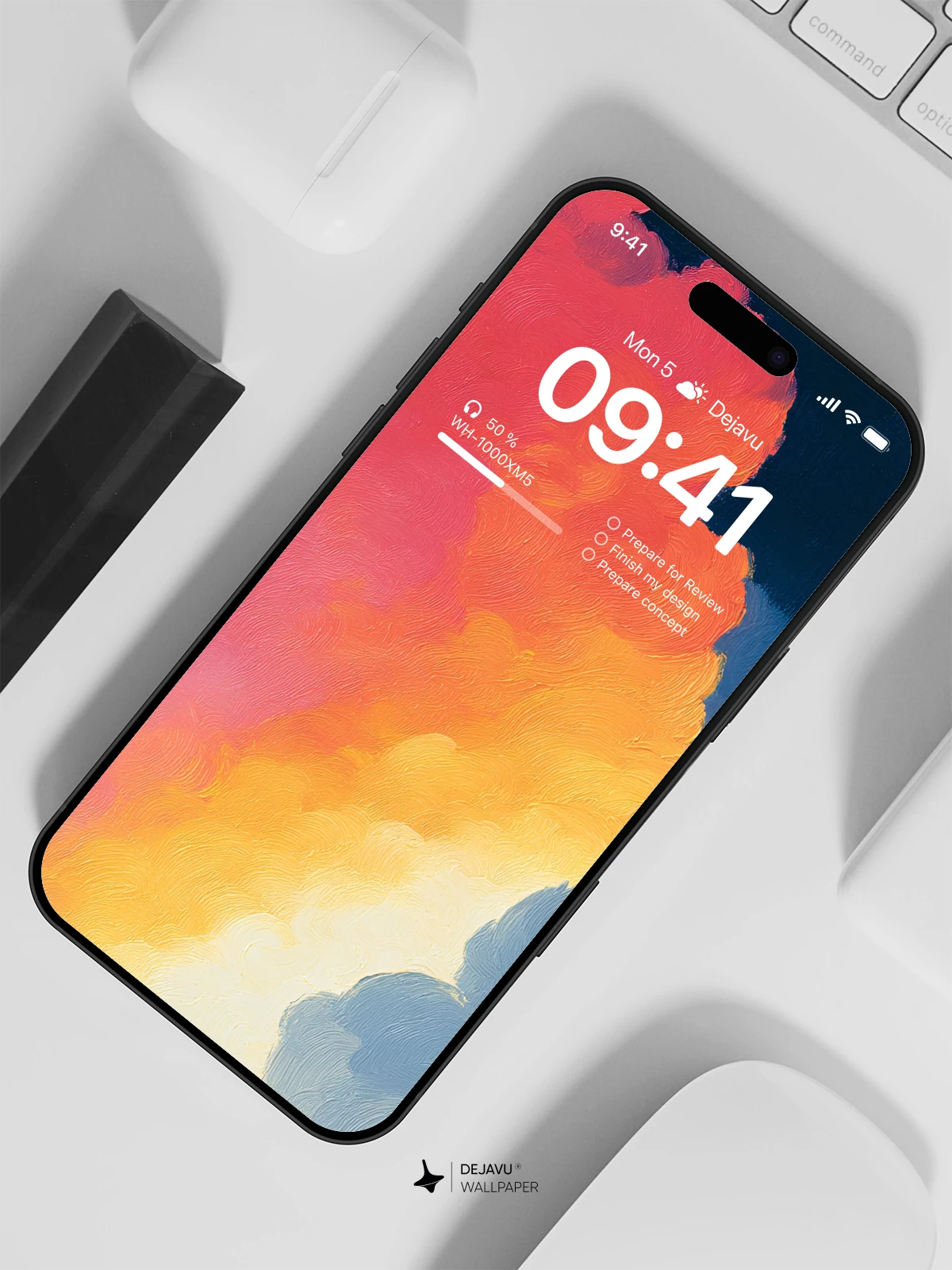 Colorful Clouds Wallpaper 4K for iPhone Lock Screen