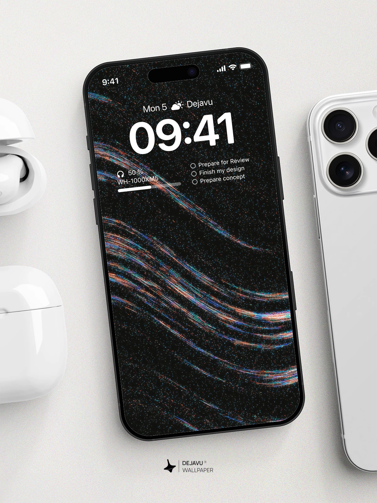 Abstract Glitch Wave Wallpaper 4K for Mobile Background