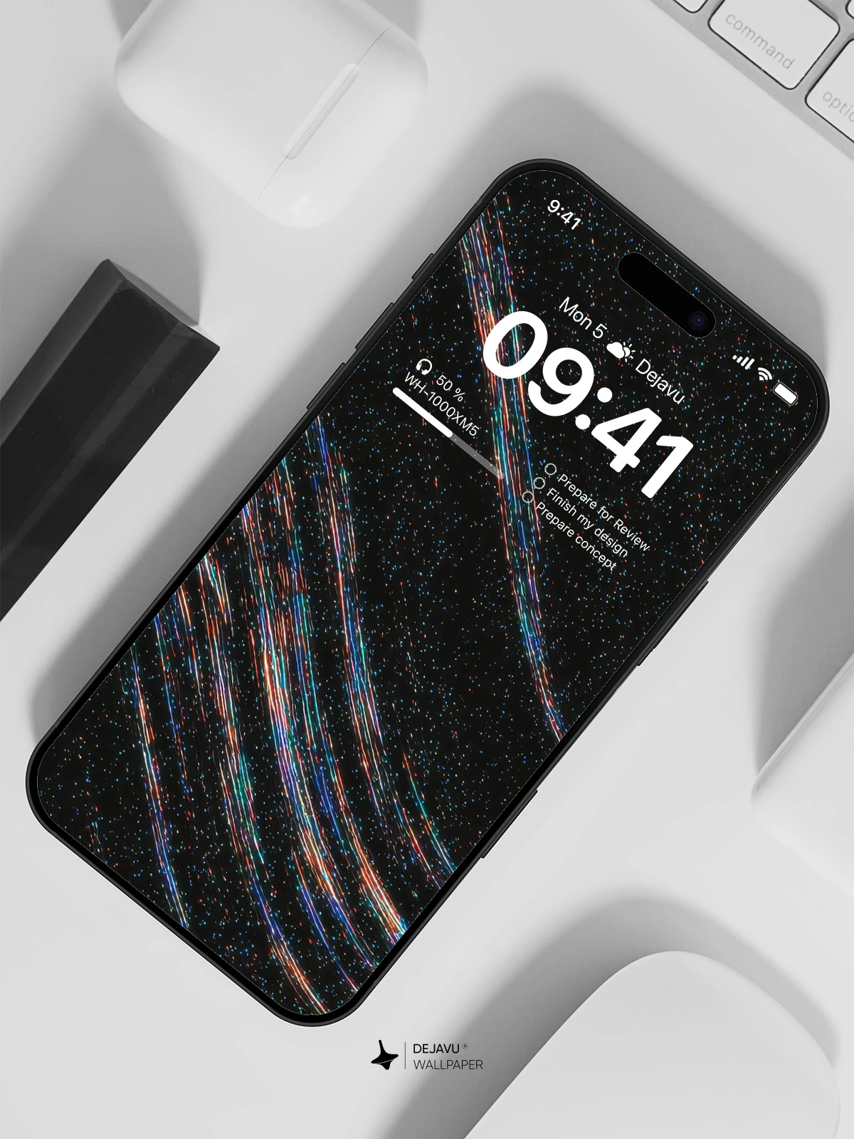 Abstract Glitch Wave Wallpaper 4K for Mobile Background