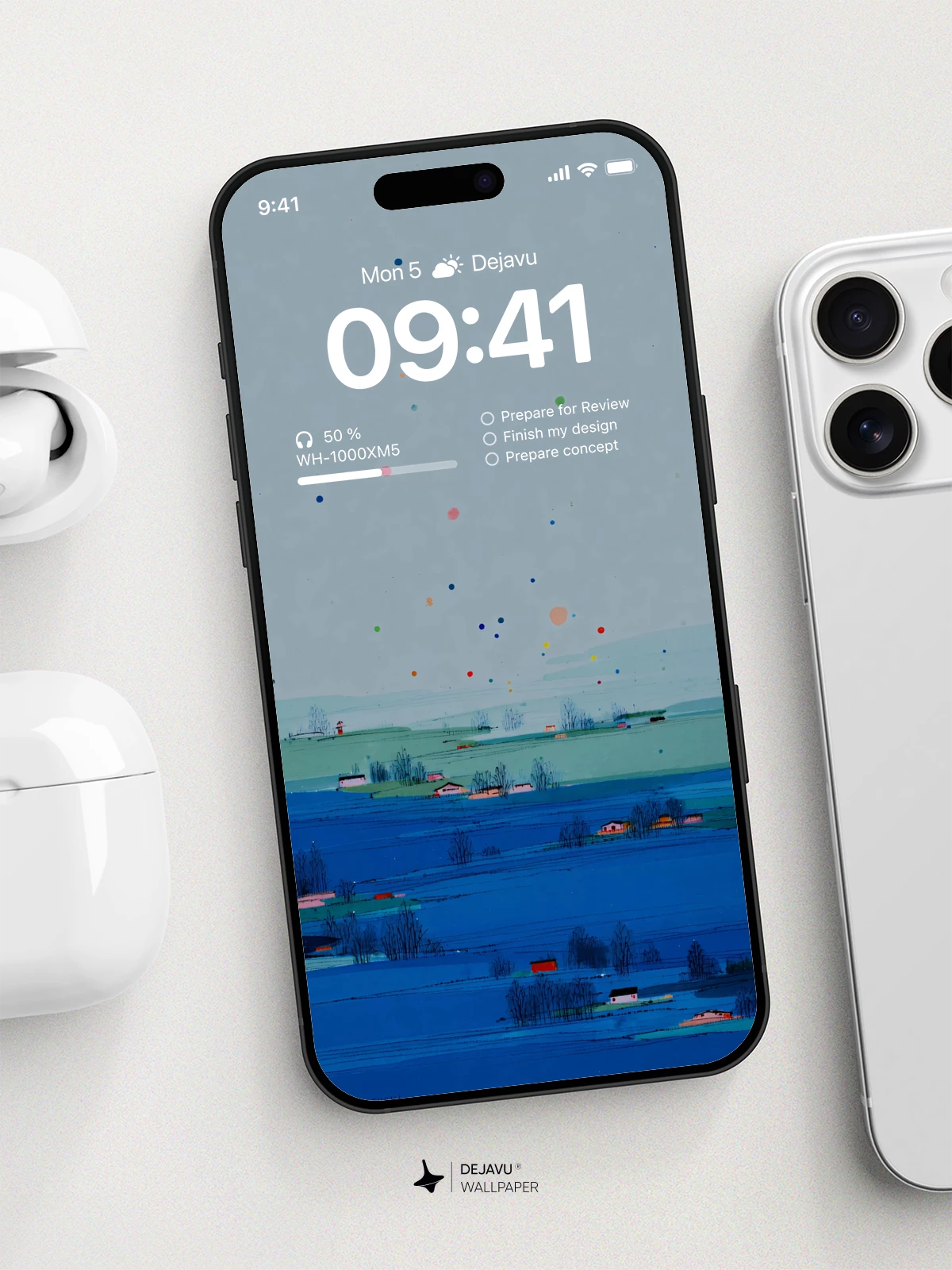 Minimal Landscape Wallpaper 4K for iPhone Lock Screen