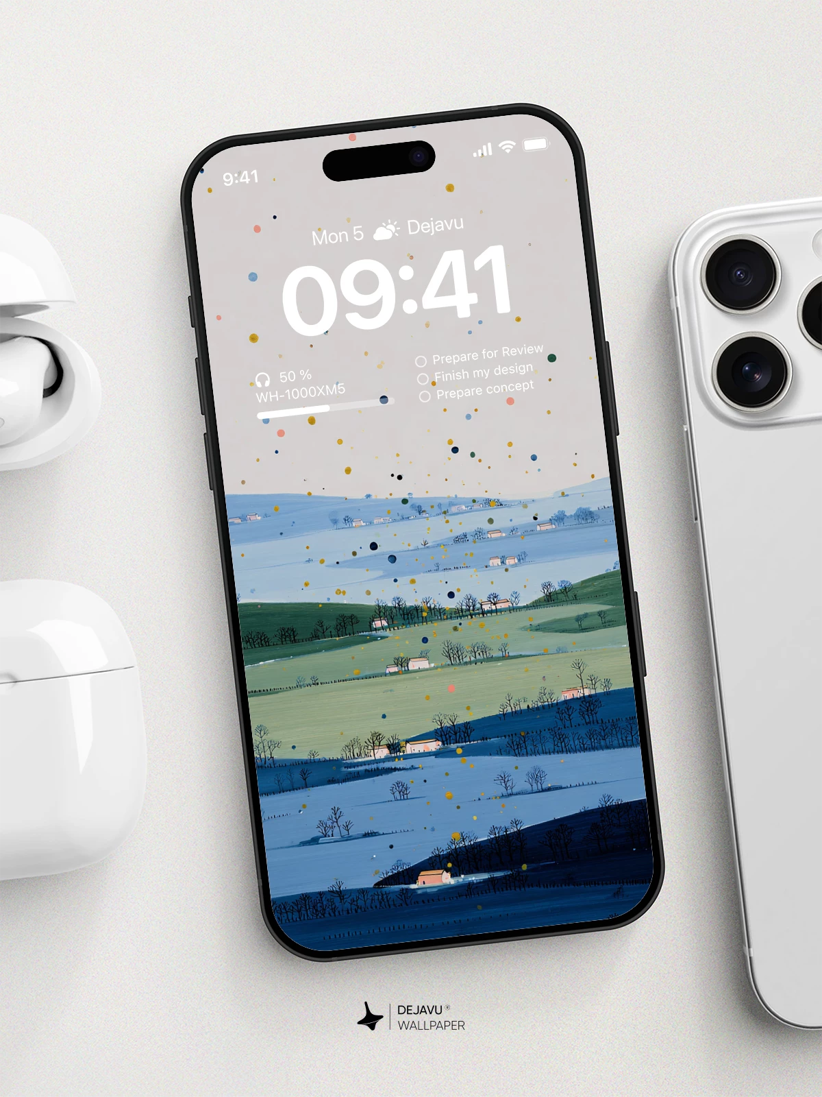 Minimal Landscape Wallpaper 4K for iPhone Lock Screen