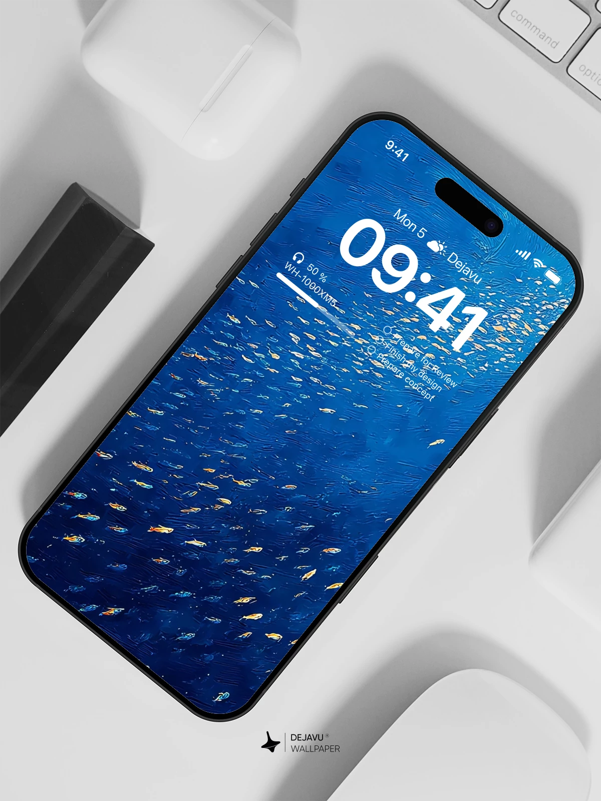 Blue Ocean Fish Wallpaper 4K for iPhone Lock Screen