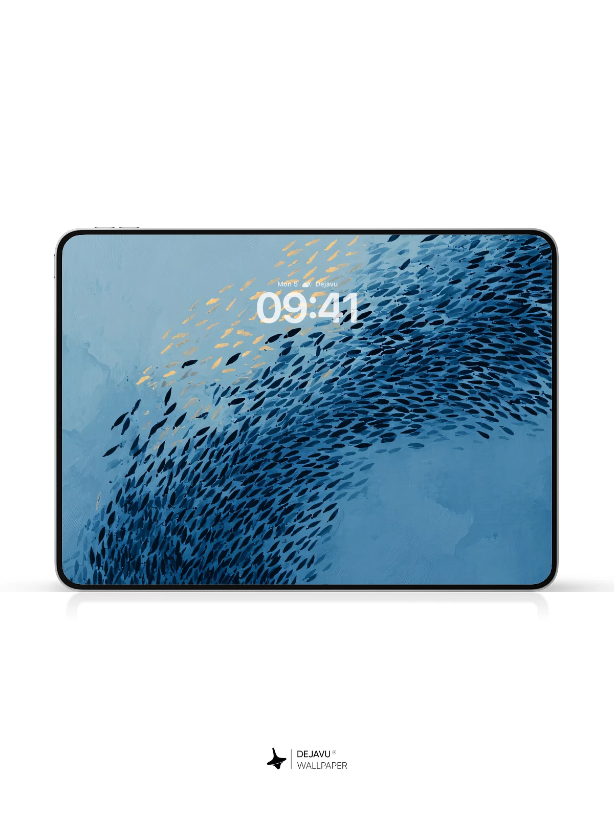 Blue Fish School Wallpaper 4K for Mobile Background