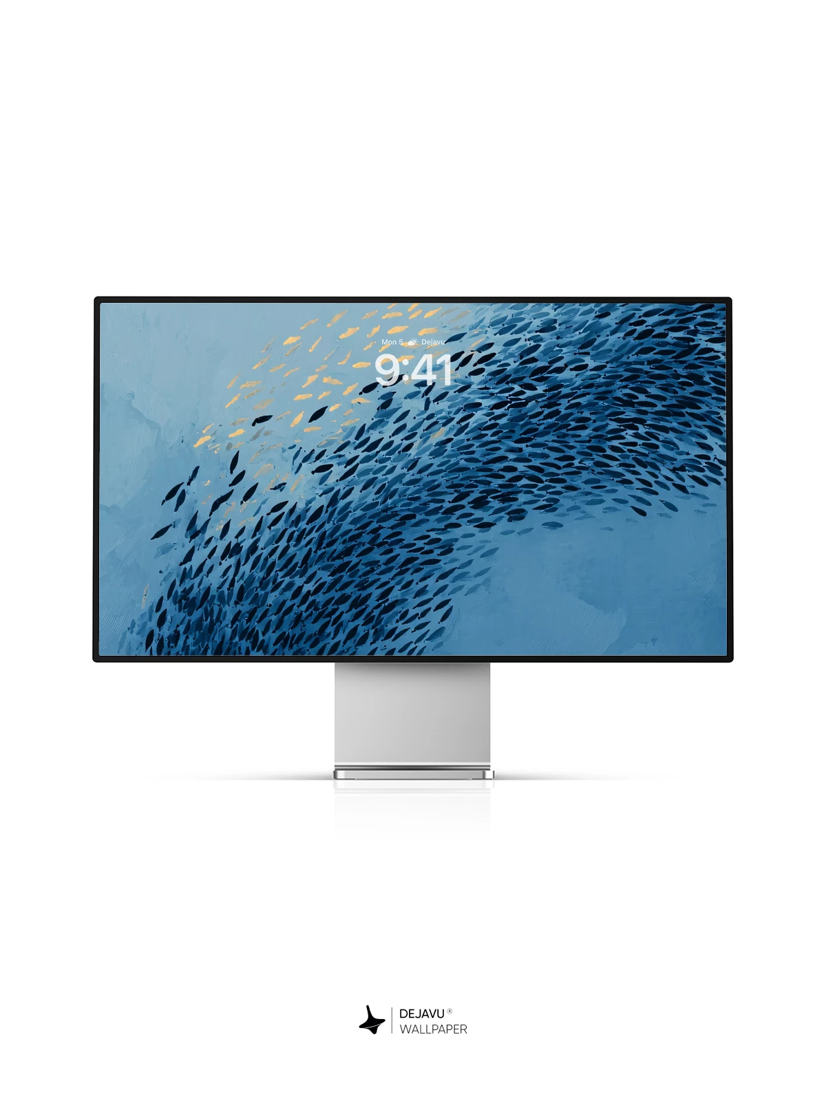 Blue Fish School Wallpaper 4K for Mobile Background