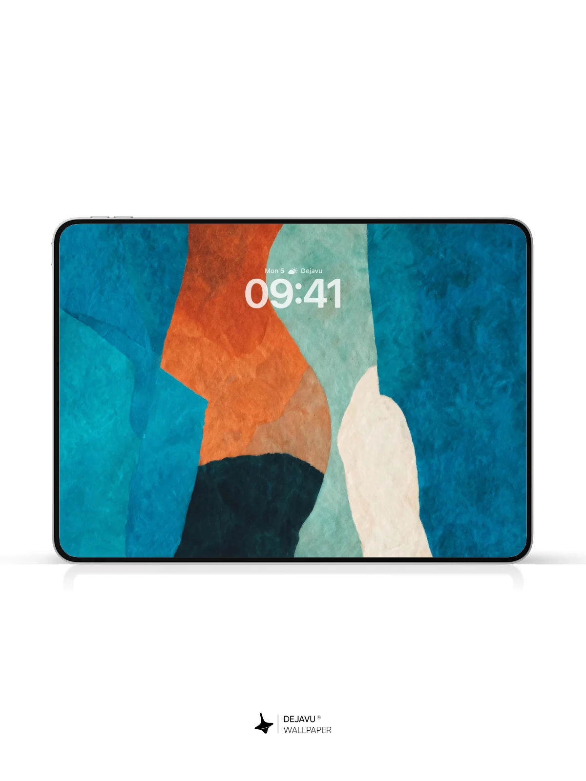Abstract Blue and Orange Wallpaper 4K for iPhone Lock Screen
