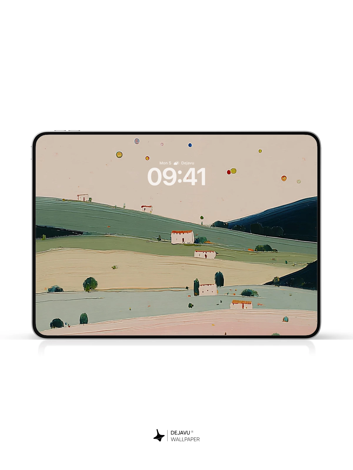 Abstract Pastel Landscape Wallpaper 4K for Mobile Background