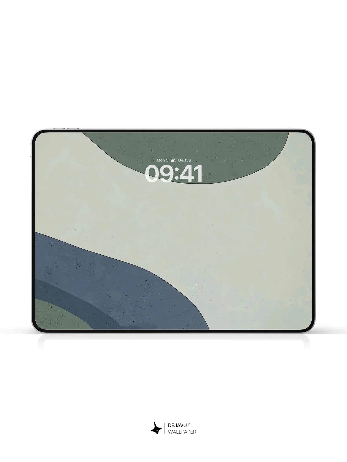 Abstract Green and Blue Shapes Wallpaper 4K for iPhone Lock Screen