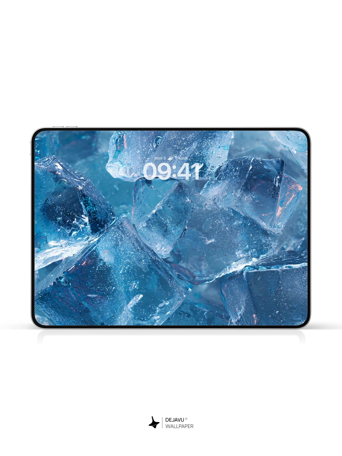 Blue Ice Cubes Wallpaper 4K for iPhone Lock Screen