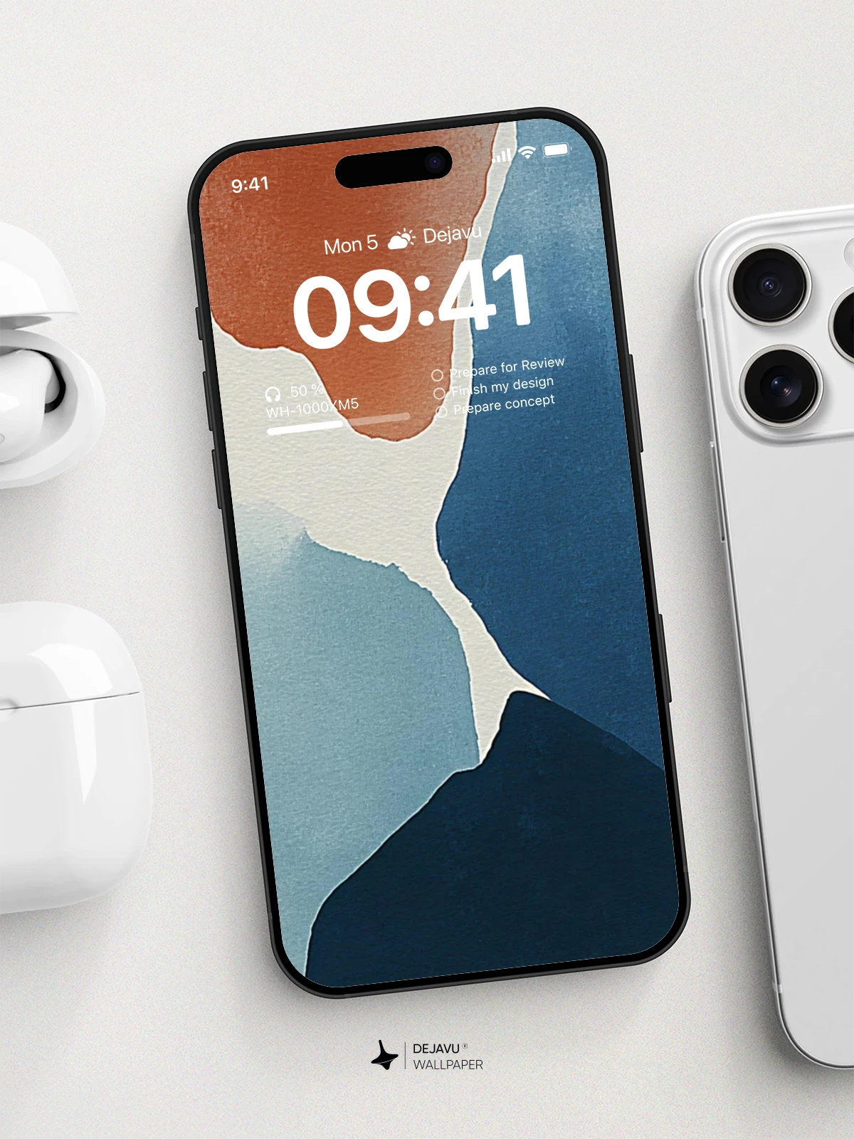 Abstract Watercolor Wallpaper 4K for iPhone Lock Screen