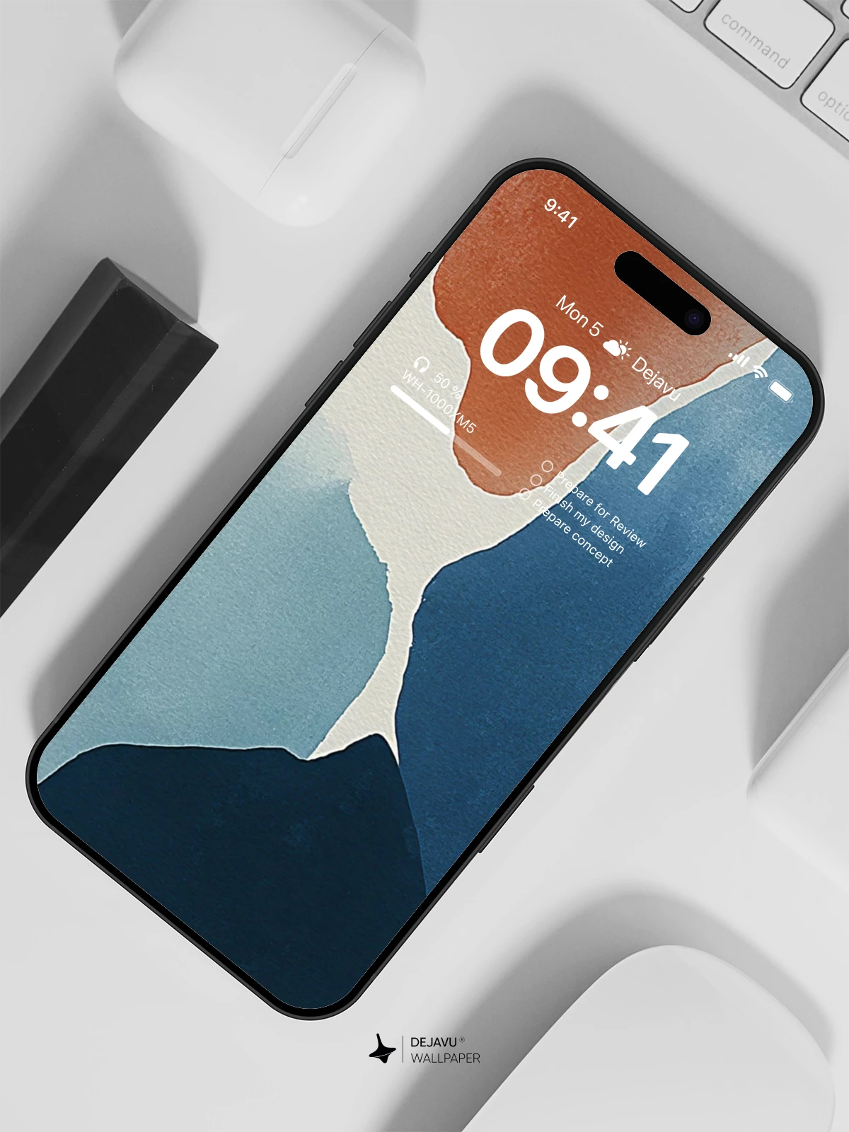 Abstract Watercolor Wallpaper 4K for iPhone Lock Screen