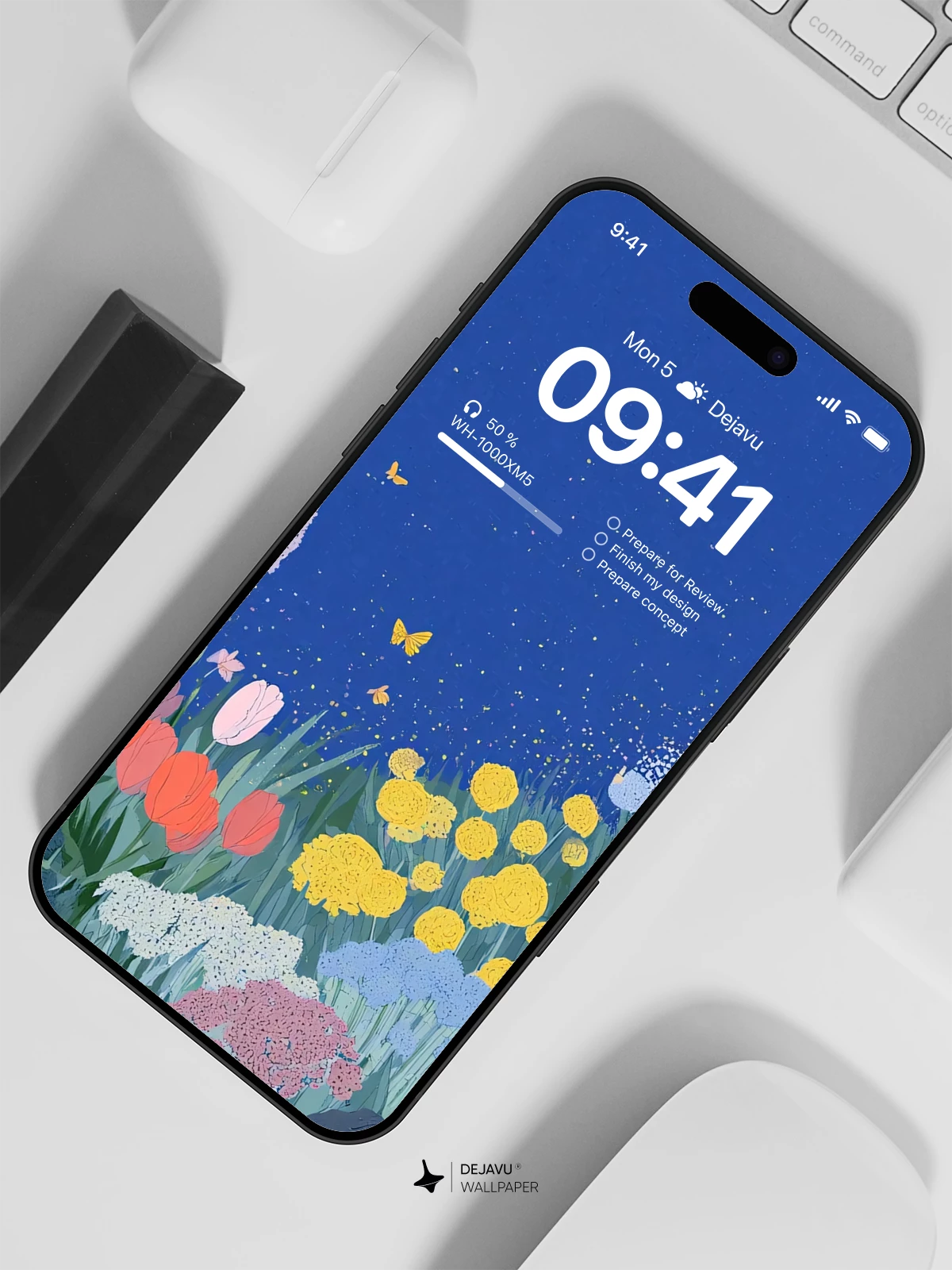 Colorful Flower Garden Wallpaper 4K for iPhone Lock Screen