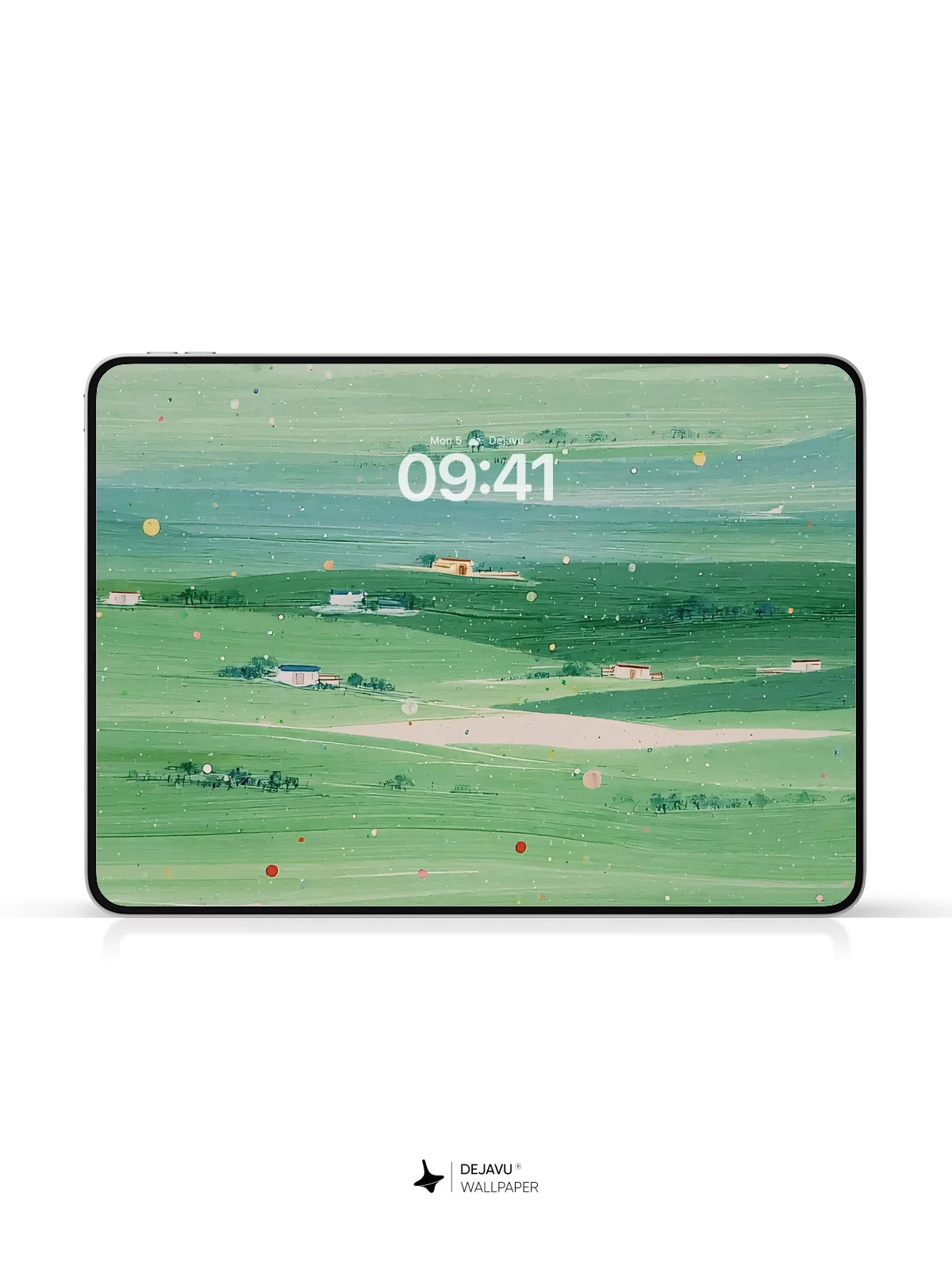 Green Pastoral Landscape Wallpaper 4K for iPhone Lock Screen
